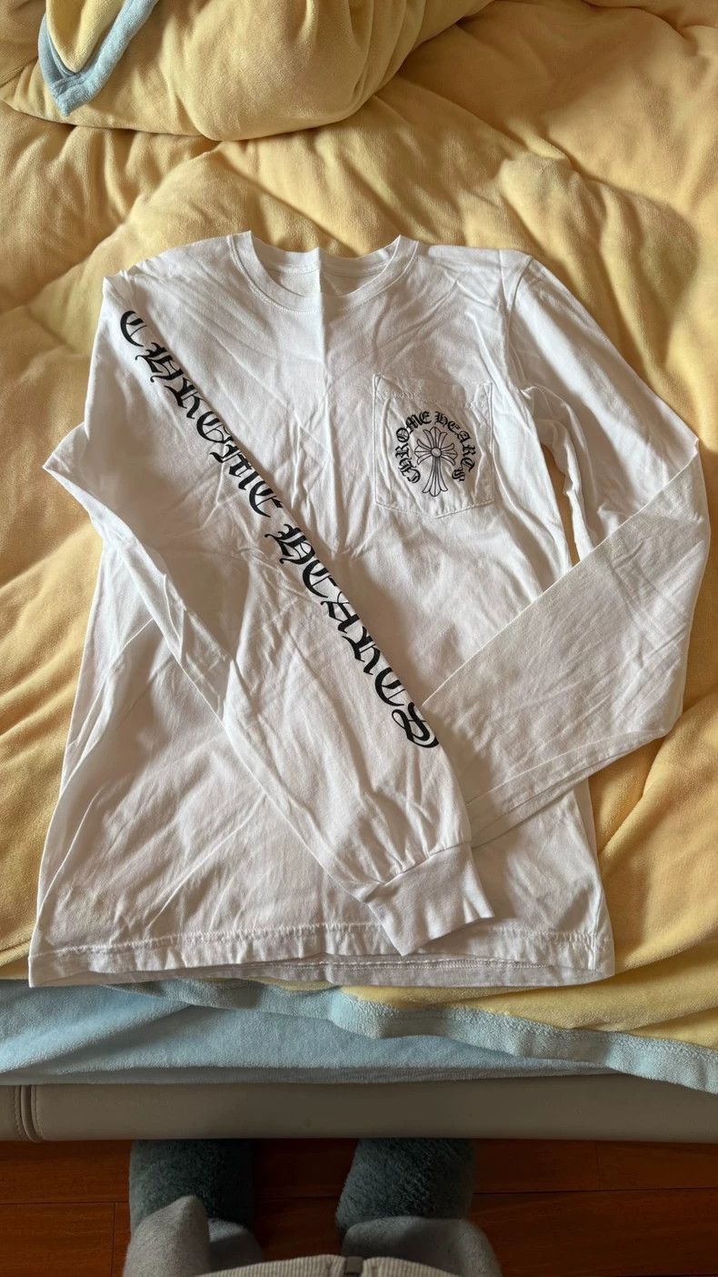 Chrome Hearts Chrome Hearts Chrome Hearts Long Sleeve T-Shirt White-2507 Size US M / EU 48-50 / 2 - 1 Thumbnail
