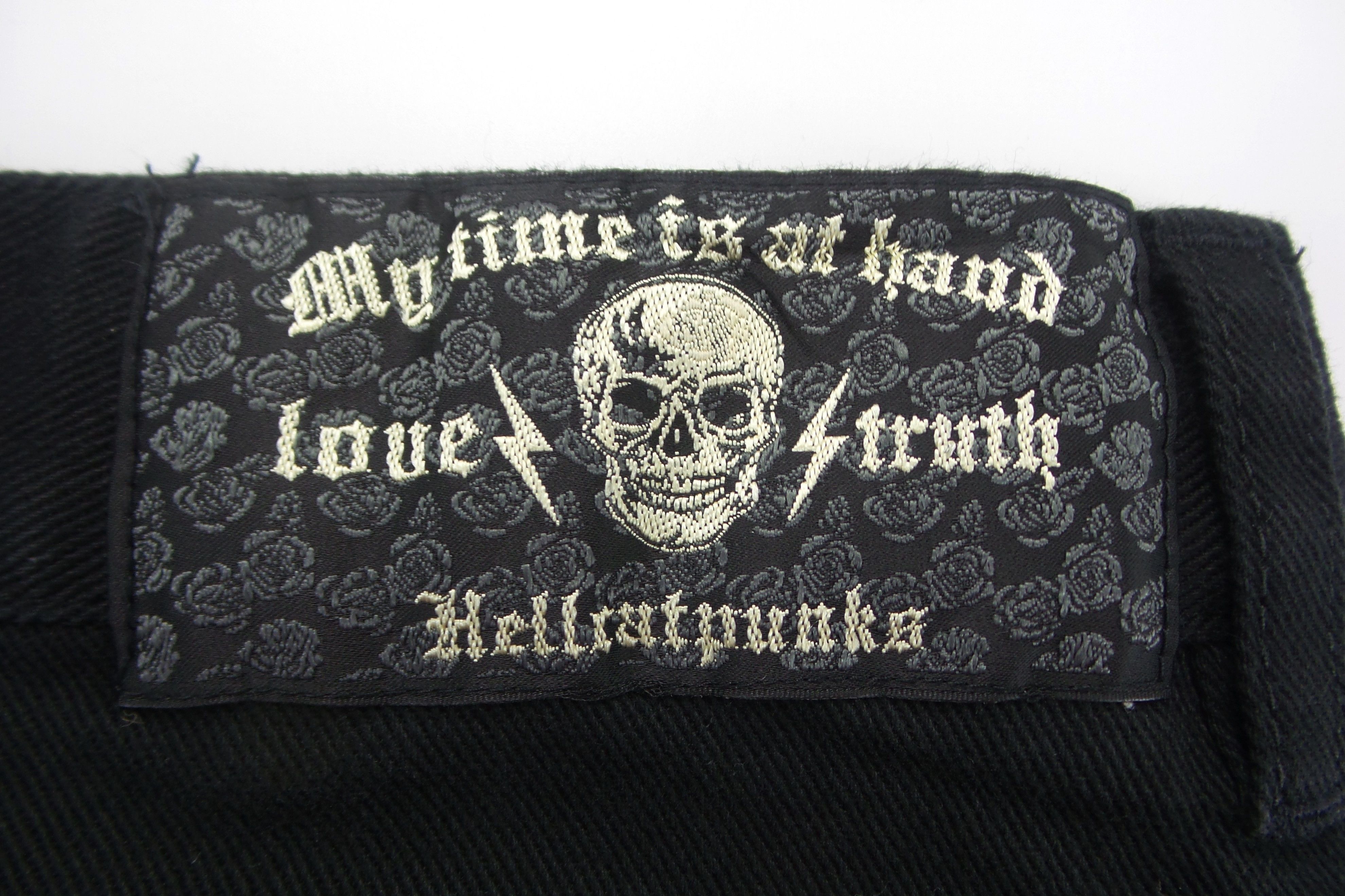 Japanese Brand Hell Cat Punks British Flag Skinny Jeans W14xL37 Size US 28 / EU 44 - 10 Thumbnail