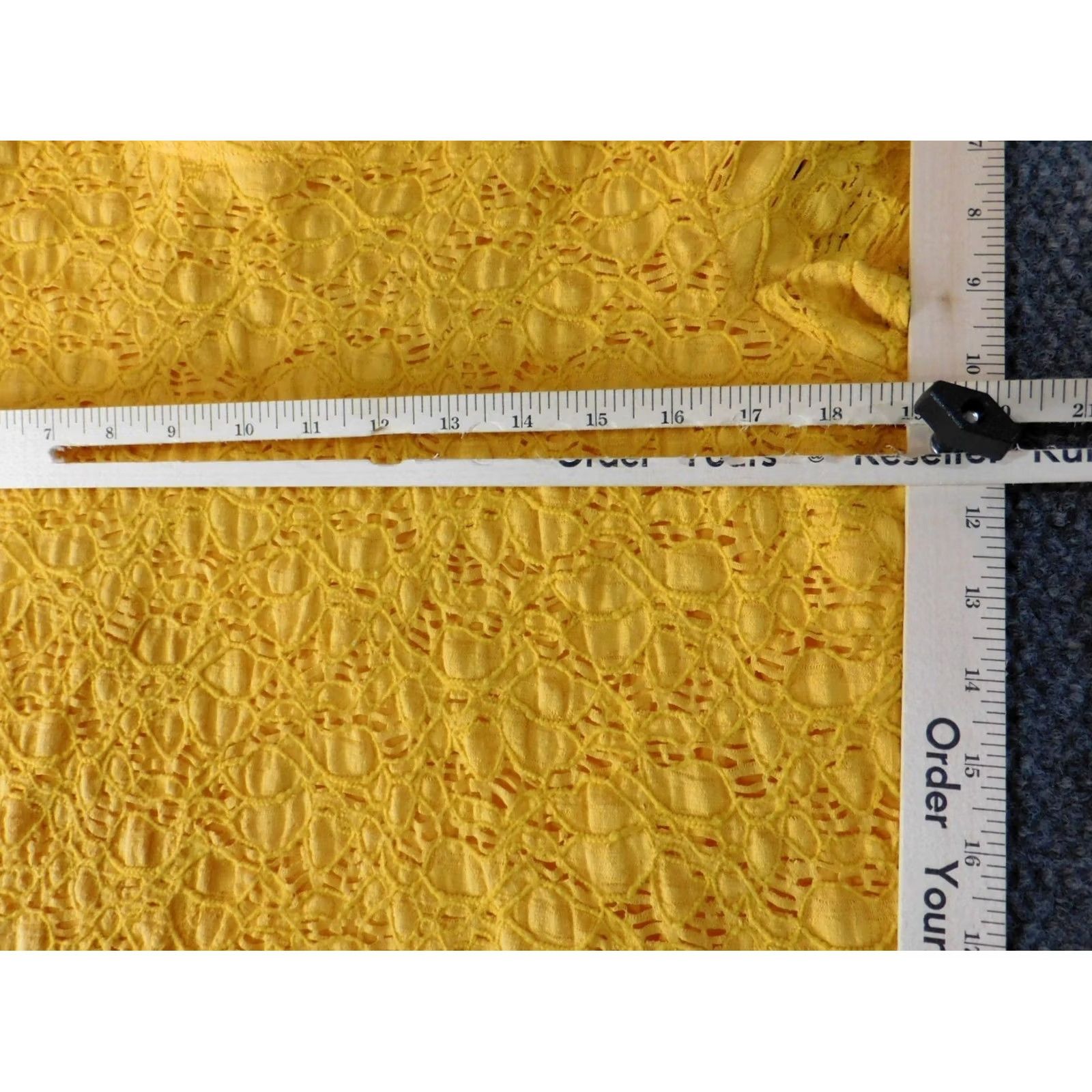Coldwater Creek Coldwater Creek Blouse XL Womens Yellow Floral Lined Knit Sleeveless Cap Sleeve Ruffle Collared Casual Size XL / US 12-14 / IT 48-50 - 6 Thumbnail