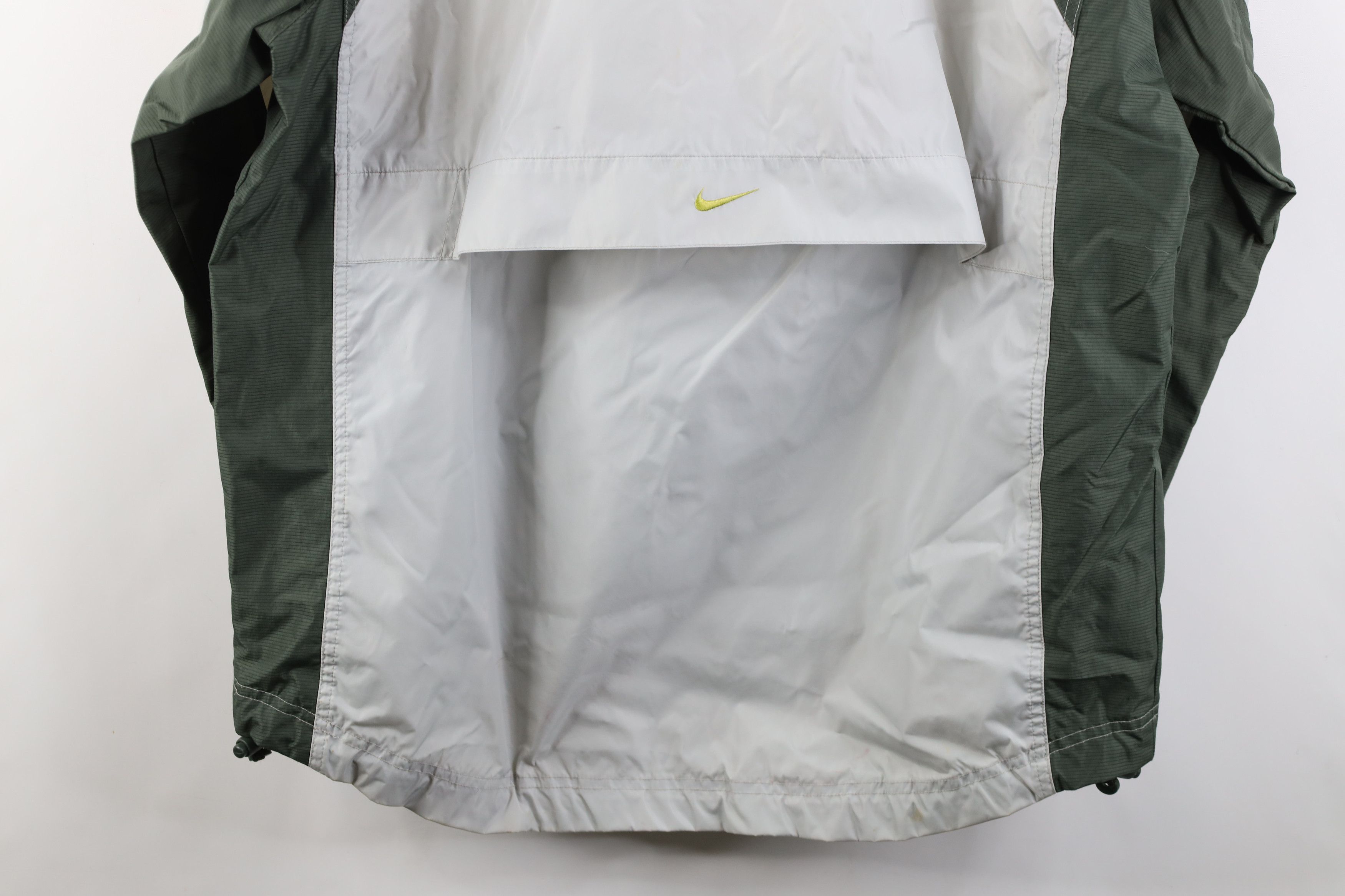 Nike Vintage 90s Nike Swoosh Hooded Anorak Windbreaker Jacket Size US M / EU 48-50 / 2 - 15 Thumbnail