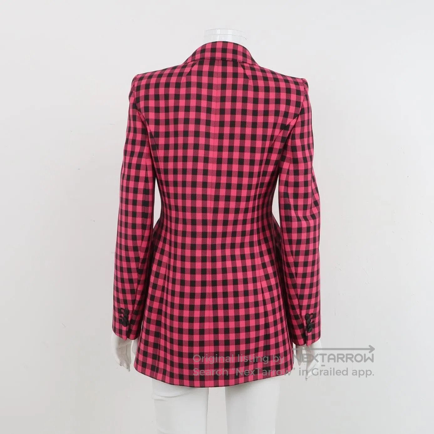 Balenciaga Pink & Black Checkered Single. Size XS / US 0-2 / IT 36-38 - 1 Thumbnail