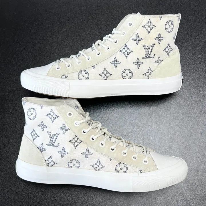 Louis Vuitton Louis Vuitton Monogram Canvas High-Top Sneakers -2508 Size US 8 / EU 41 - 5 Thumbnail