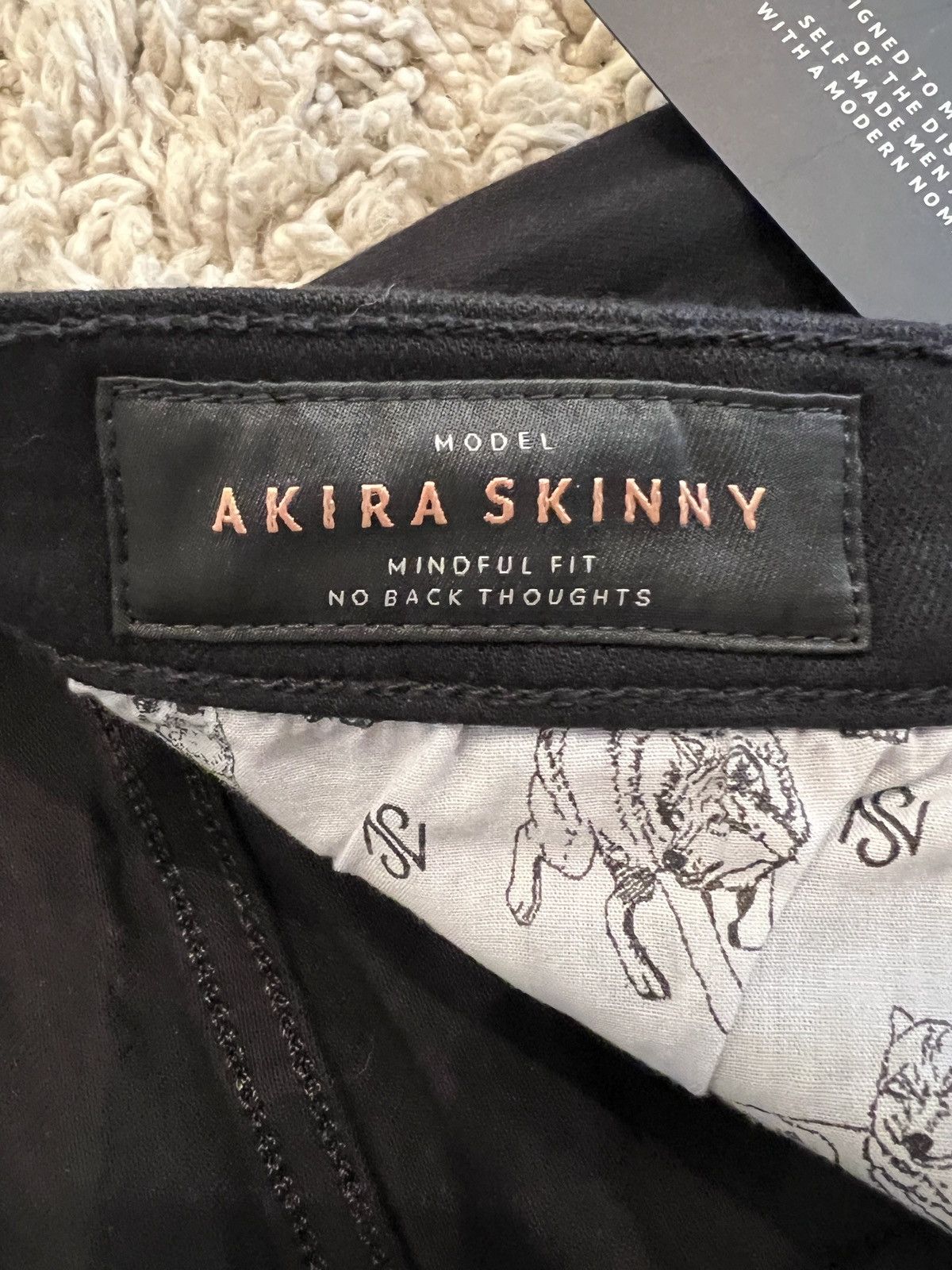 Other SOUL OF NOMAD Akira Skinny Denim Jeans NightRider Black Size US 32 / EU 48 - 8 Thumbnail