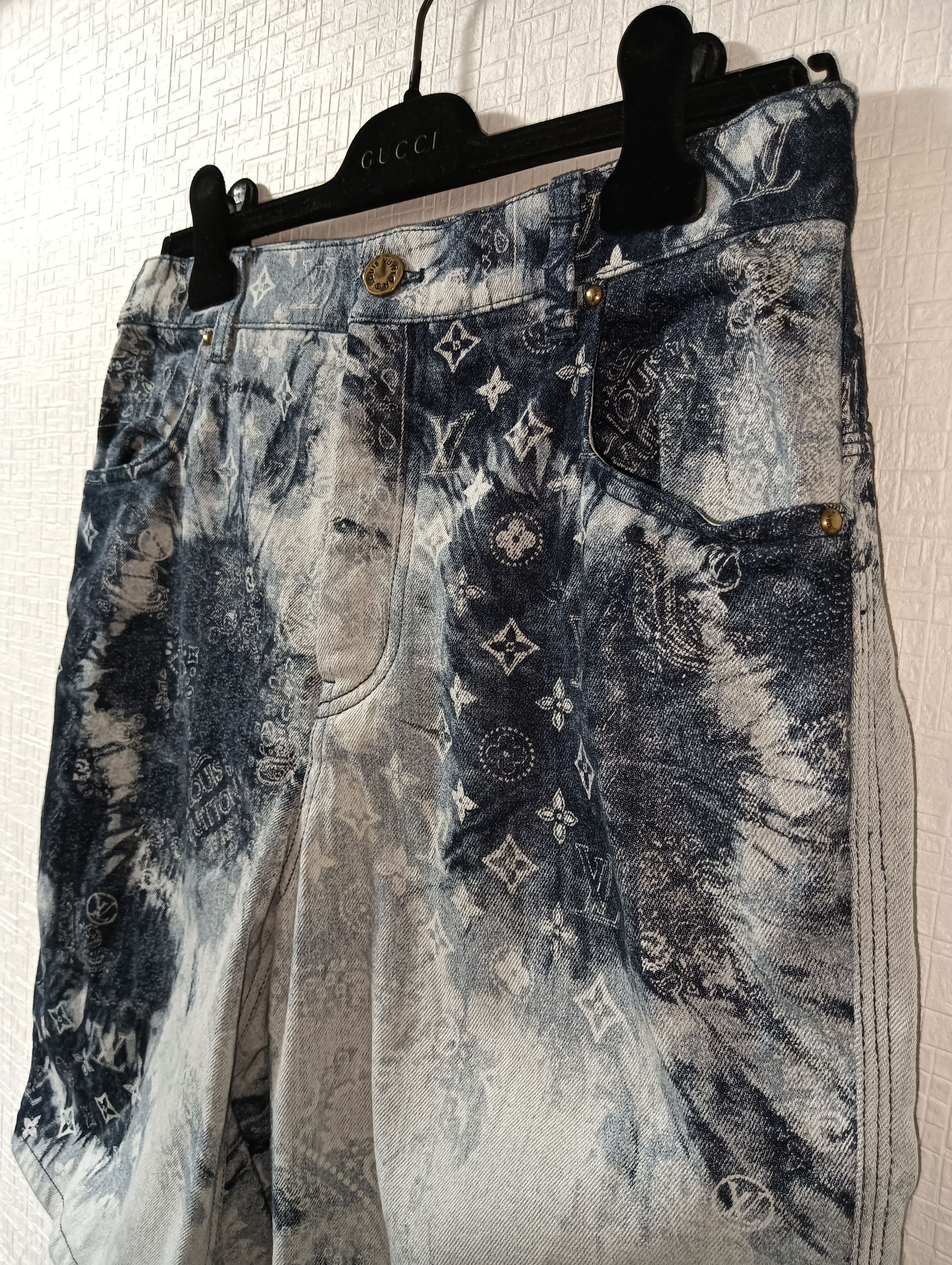 Louis Vuitton Bandana Monogram Denim Shorts Size US 30 / EU 46 - 3 Thumbnail