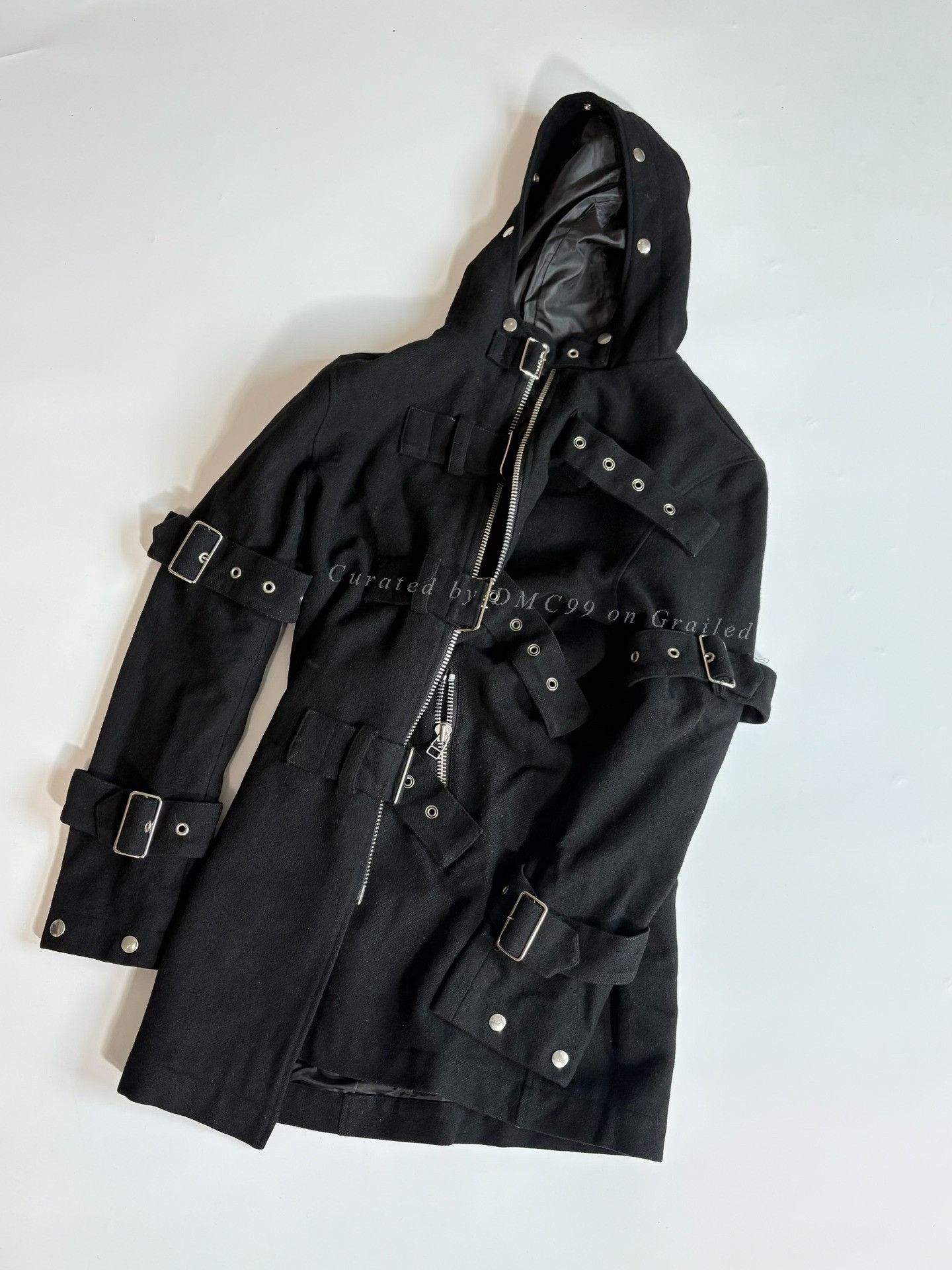 Devilock Devill'n Bass Wool Belted Coat Jacket Size US L / EU 52-54 / 3 - 1 Thumbnail