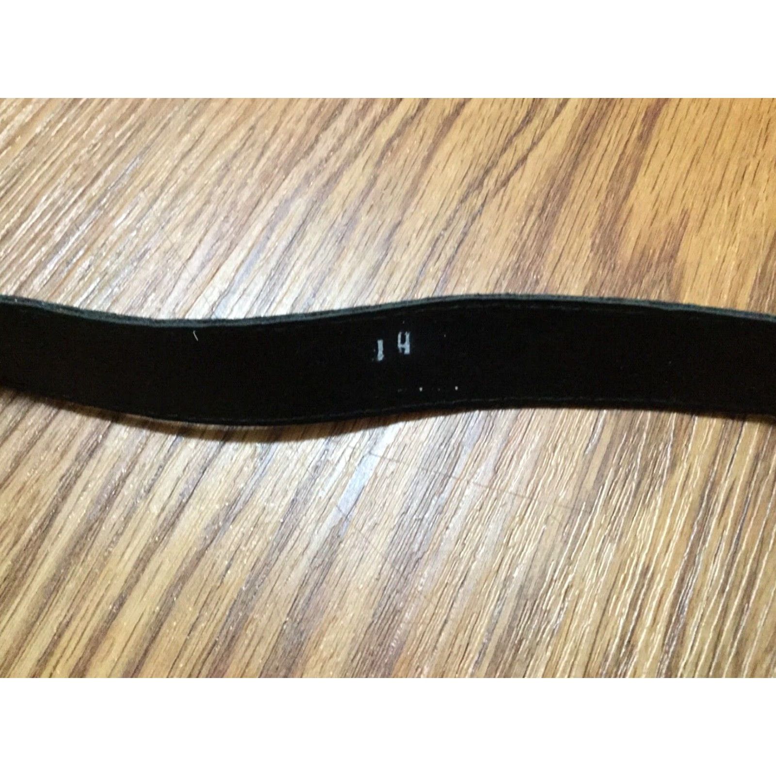 Vintage VINTAGE Black Croc Look Waist Belt with Gold Buckle Size 14 Womens Size ONE SIZE - 4 Thumbnail