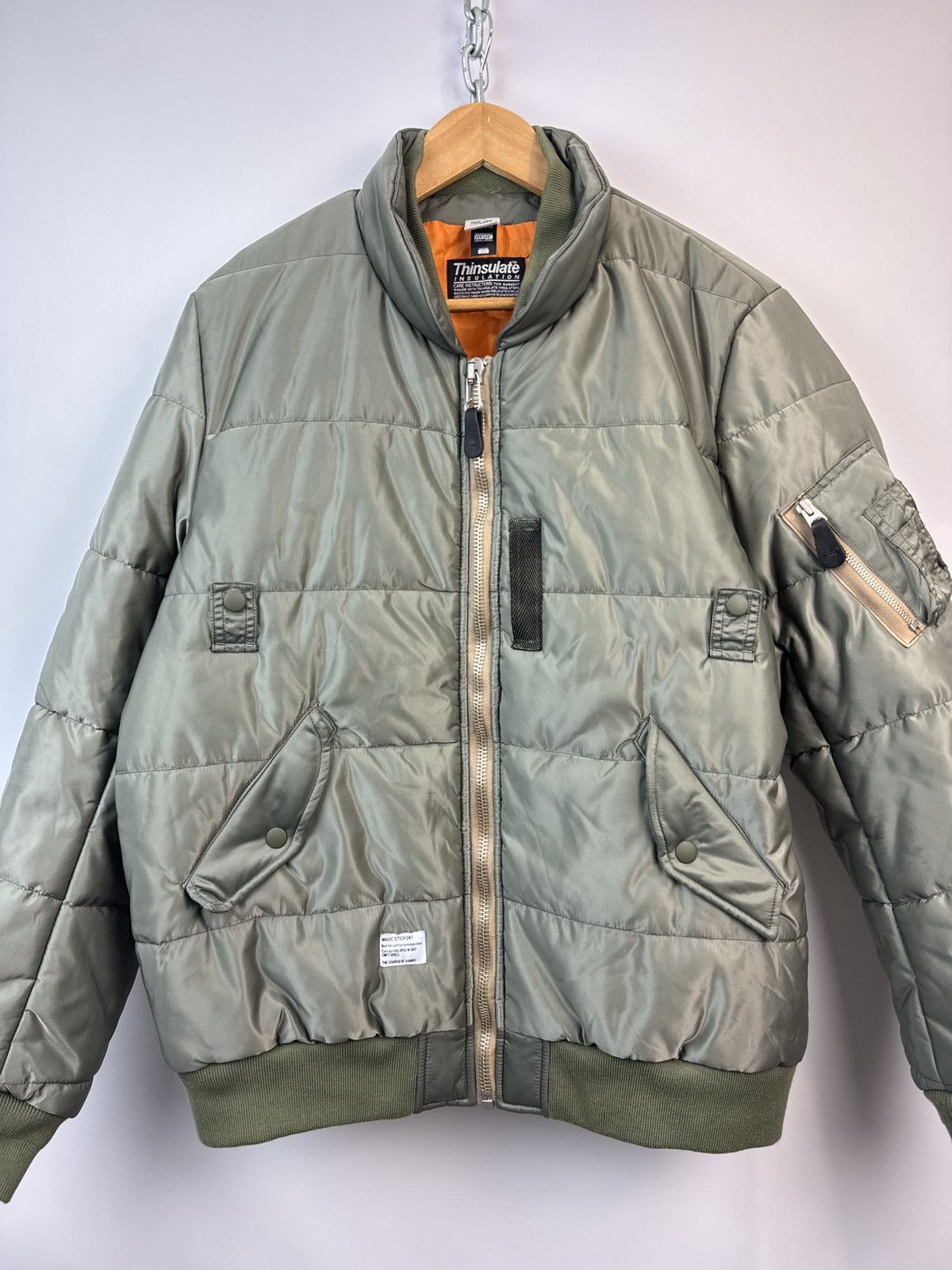 MAGIC STICK Magic Stick Ma-1 Down Jacket Thinsulate Japan Brand Size L Size US L / EU 52-54 / 3 - 2 Thumbnail