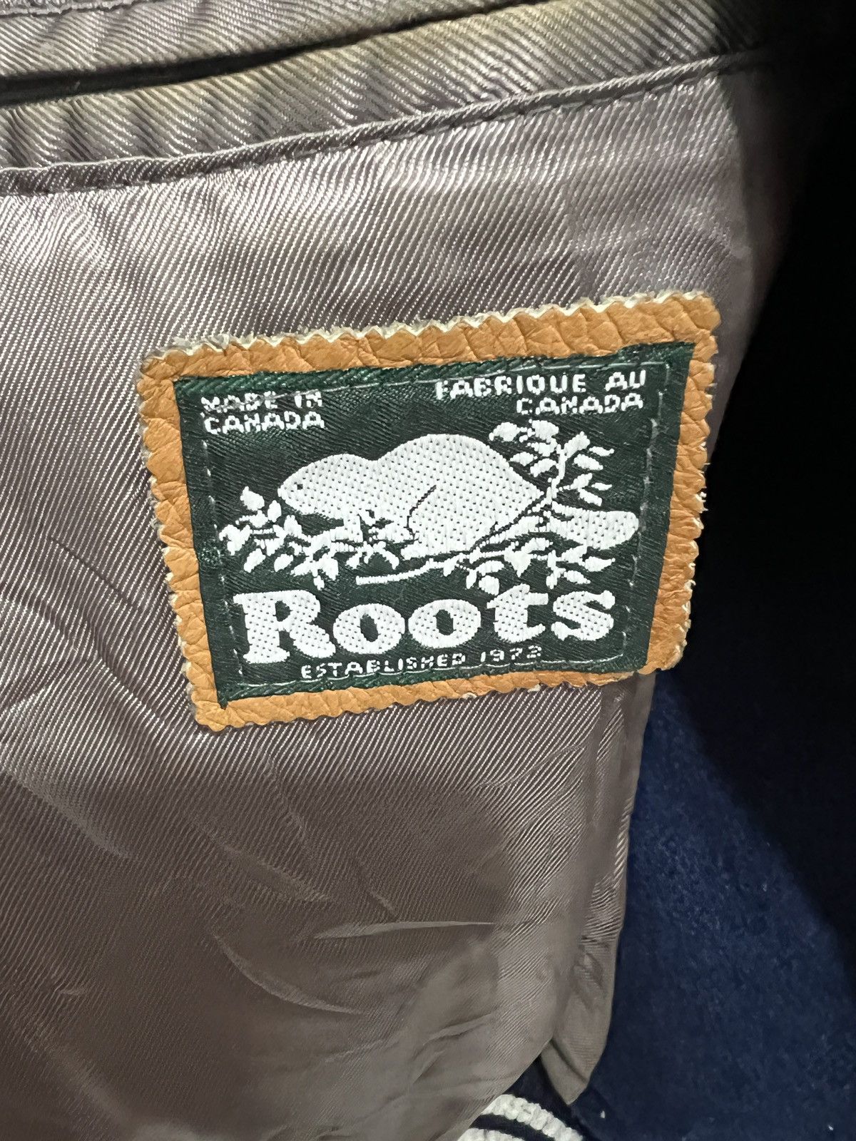 Vintage 🔥Roots Canada Varsity Jacket Size US L / EU 52-54 / 3 - 4 Thumbnail