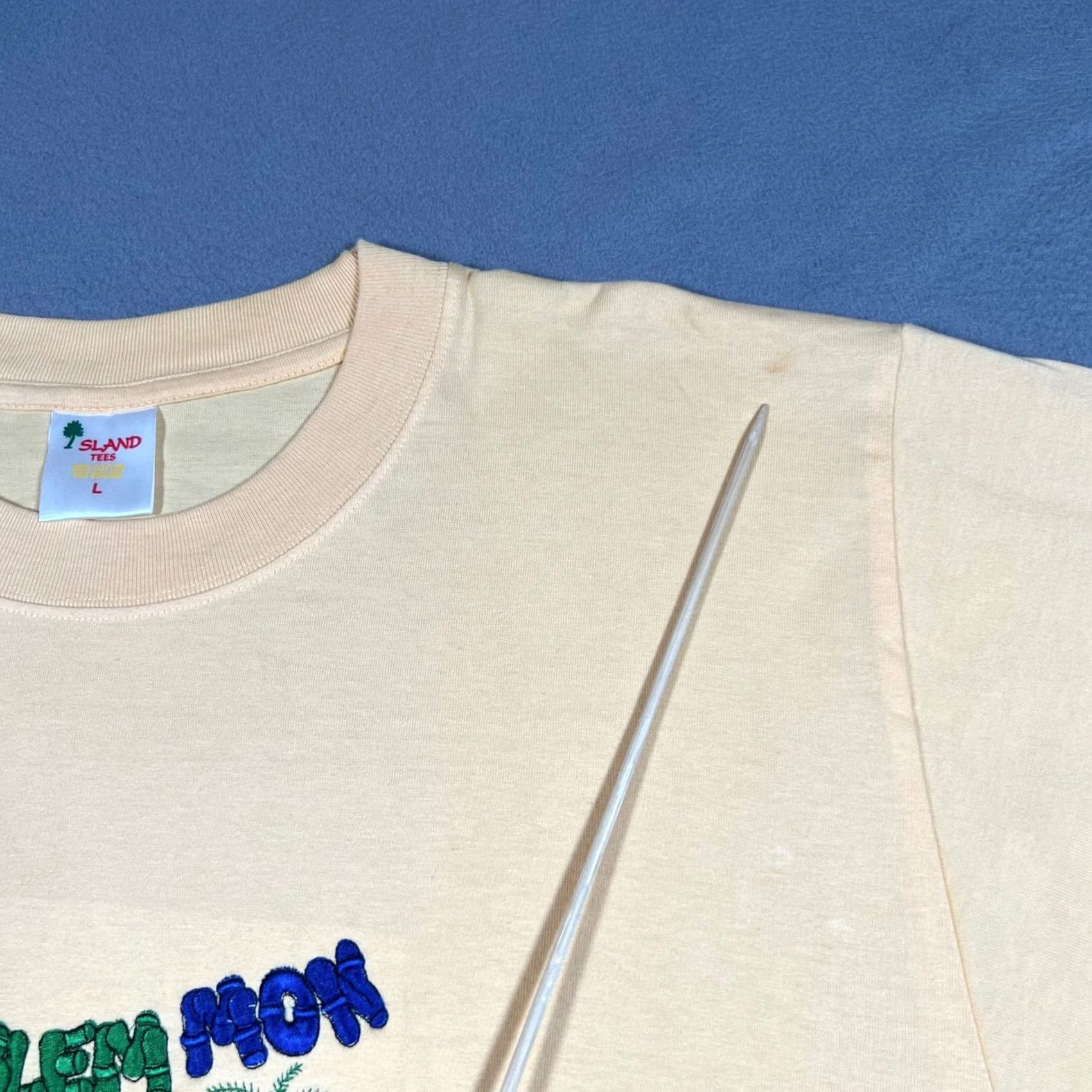 Vintage Island Tees Jamaica Large Beige Graphic Shirt Regular Men Size US L / EU 52-54 / 3 - 7 Thumbnail