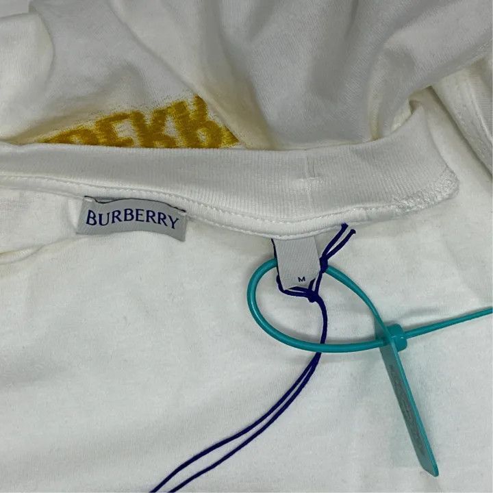 Burberry Burberry Burberry SS24 Logo Print White T-Shirt-2507 Size US M / EU 48-50 / 2 - 2 Thumbnail