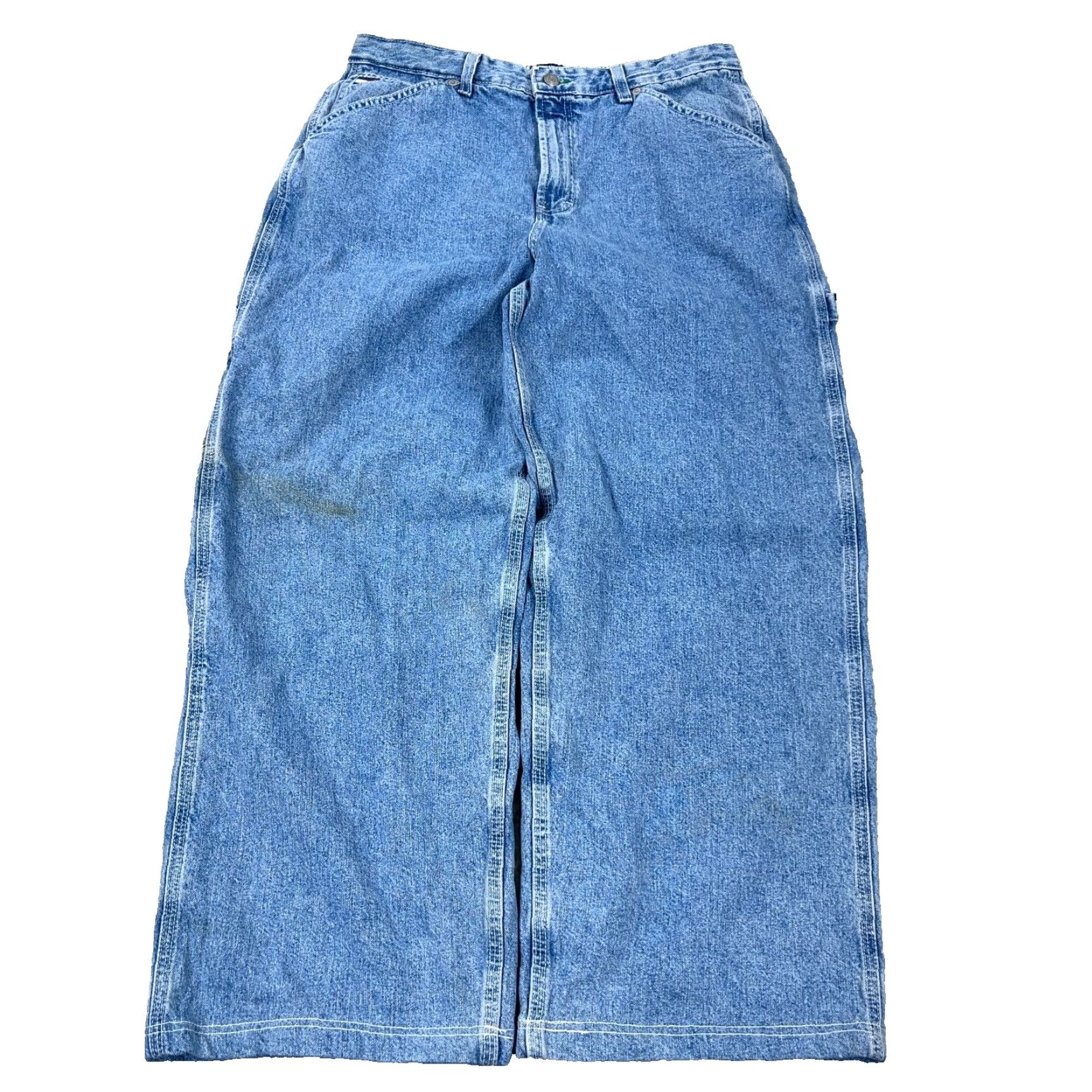 Tommy Hilfiger VINTAGE Tommy Hilfiger Jeans Women 14 Baggy Fit Wide Leg High Rise 90s Blue 32x27 Size 36" / US 14 / IT 50 - 2 Thumbnail