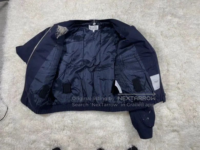 Maison Margiela Maison Margiela Navy Paint Spatter Bomber Jacket. Size US M / EU 48-50 / 2 - 5 Thumbnail