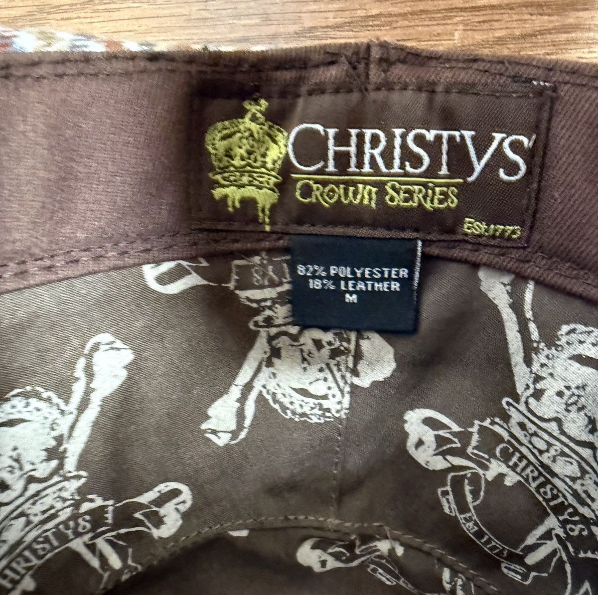 Other Christy’s Crown Vtg Checkered Crease Top Fedora Hat 7-7 1/8) Size ONE SIZE - 8 Thumbnail