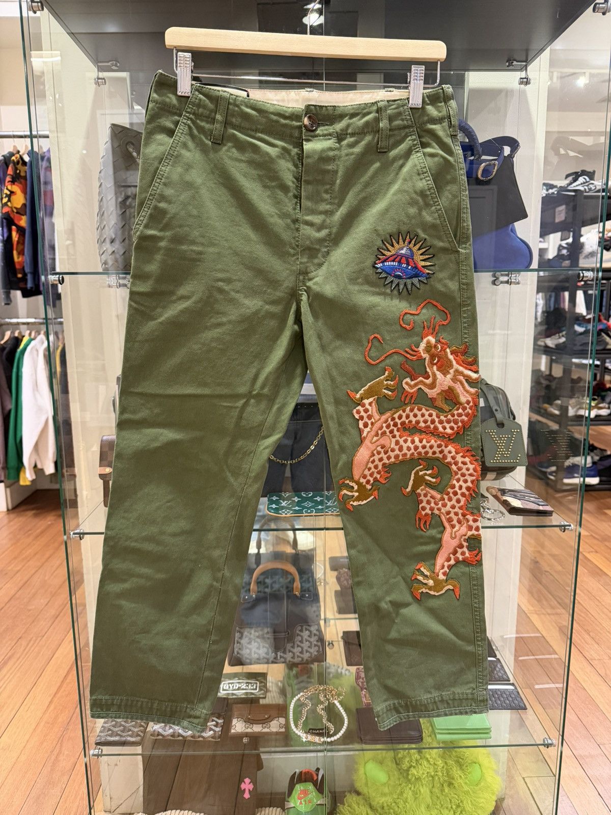 Gucci Gucci Dragon Embroidered Pants Size US 28 / EU 44 - 1 Thumbnail