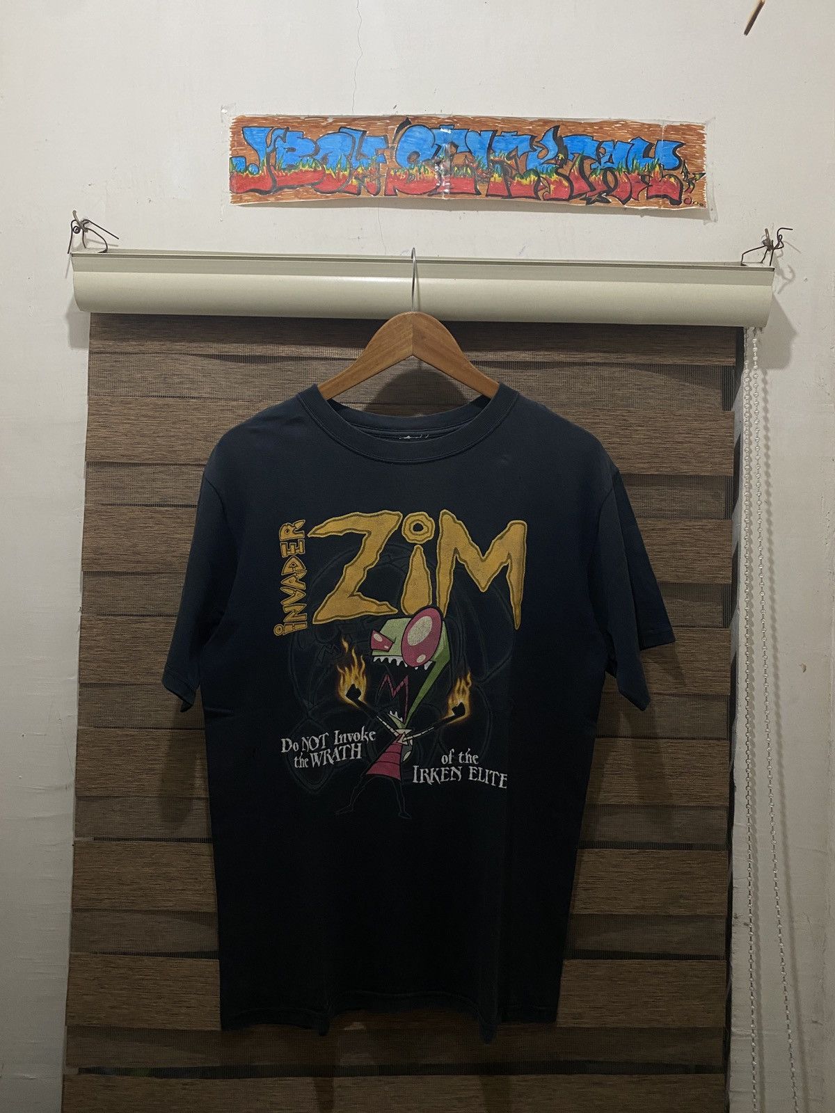 Nickelodeon × Vintage Vintage 00s Invader Zim The Irken Elite Cartoon Promo Tee Size US L / EU 52-54 / 3 - 6 Thumbnail
