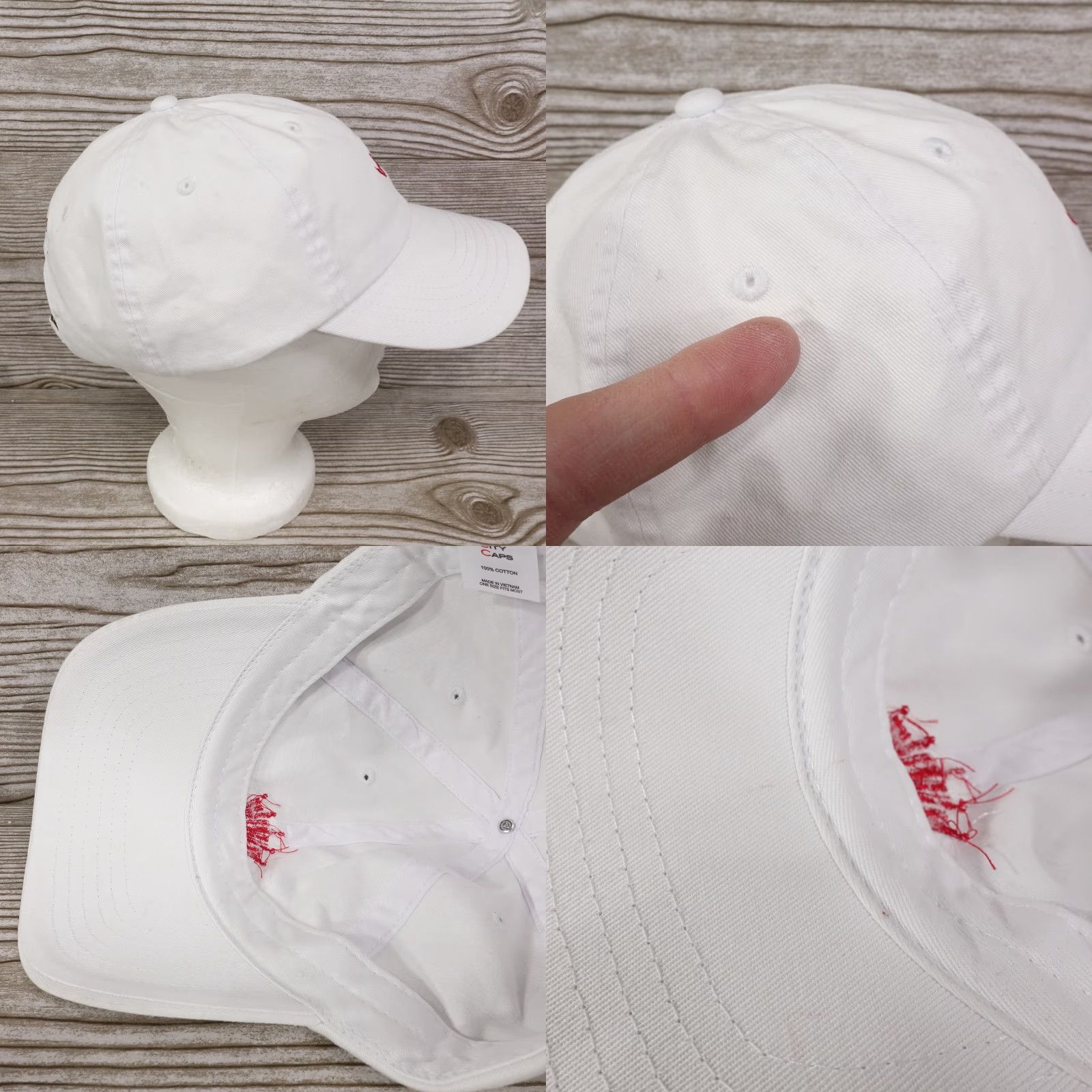Budweiser ANHEUSER BUSCH BUDWEISER BEER WHITE BASEBALL CAP ADJUSTABLE UNISEX Size ONE SIZE - 8 Thumbnail