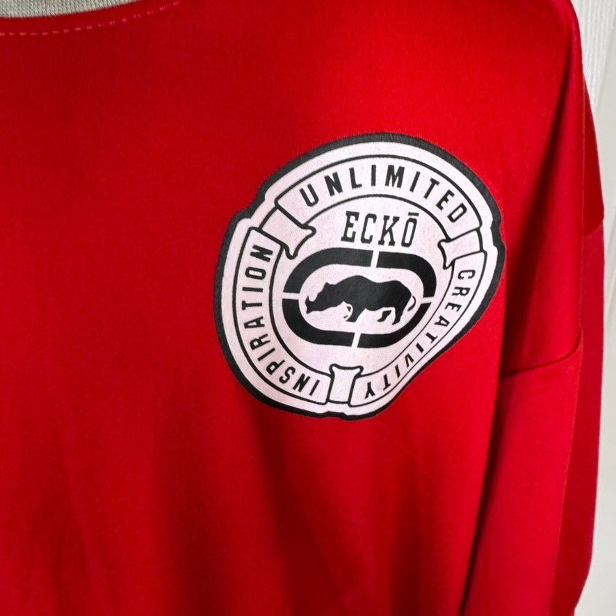 Ecko Unltd. Ecko Unltd Red Y2K Graphic T Shirt XL Streetwear Logo Tee Size US XL / EU 56 / 4 - 4 Thumbnail