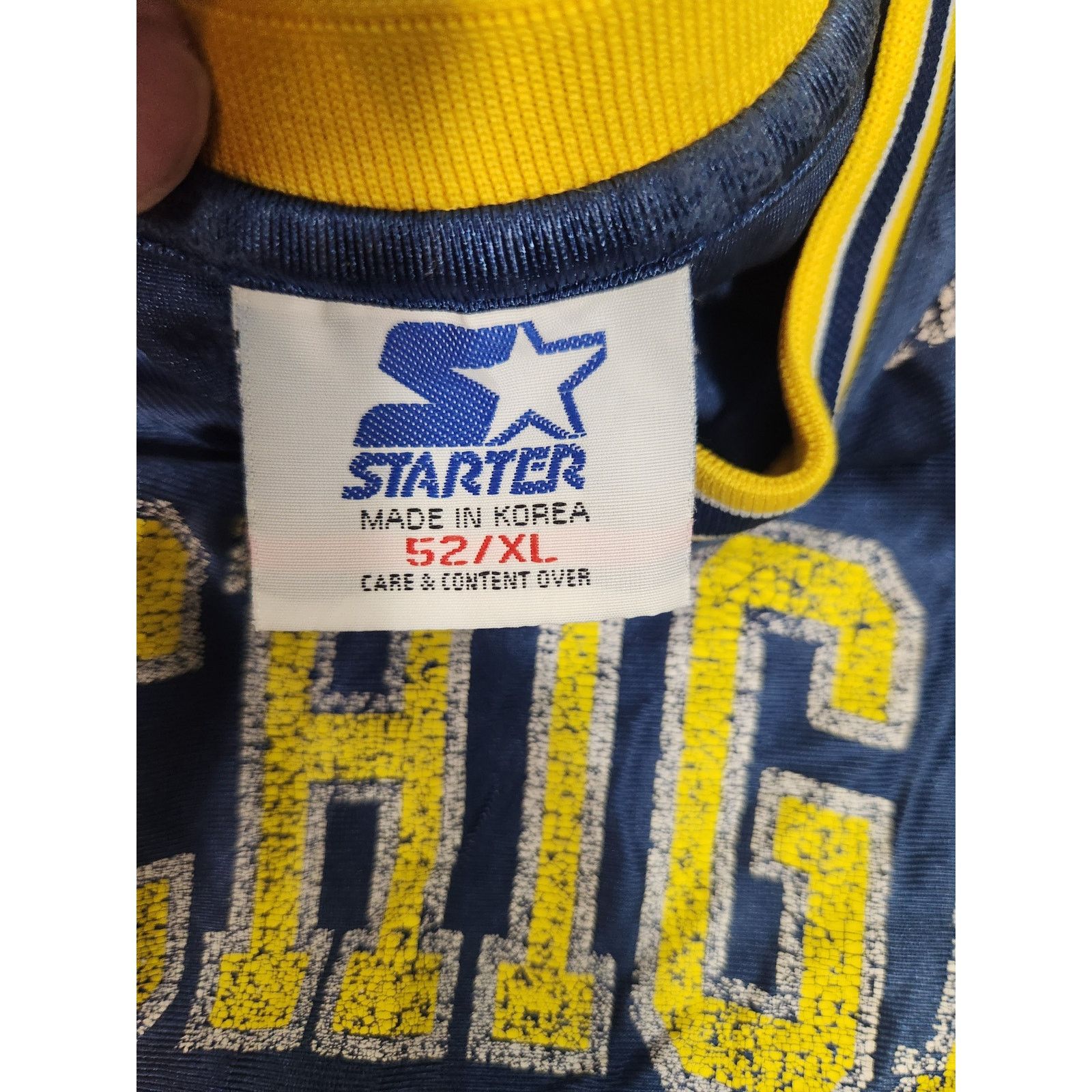 Starter Vintage 90s Starter Michigan Chris Webber Jersey Men's XL Size US XL / EU 56 / 4 - 3 Thumbnail