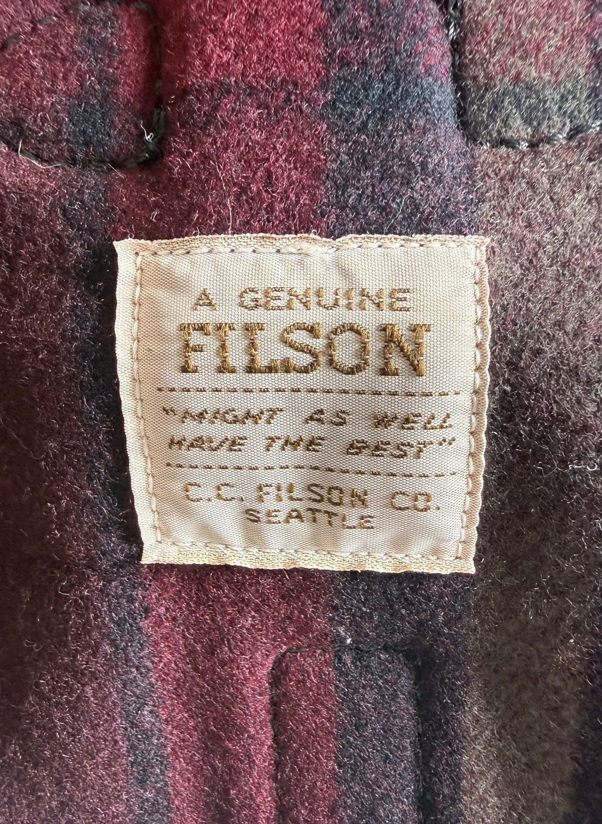 Filson Vintage Filson Mackinaw Wool Backpack USA Made Rare Size ONE SIZE - 2 Thumbnail