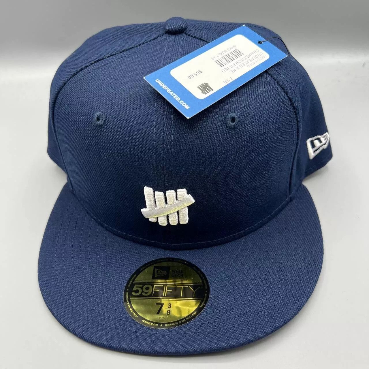 New Era Undefeated Hat Men 7 3/8 Blue 59Fifty New Era Fitted Cap New Size ONE SIZE - 1 Thumbnail
