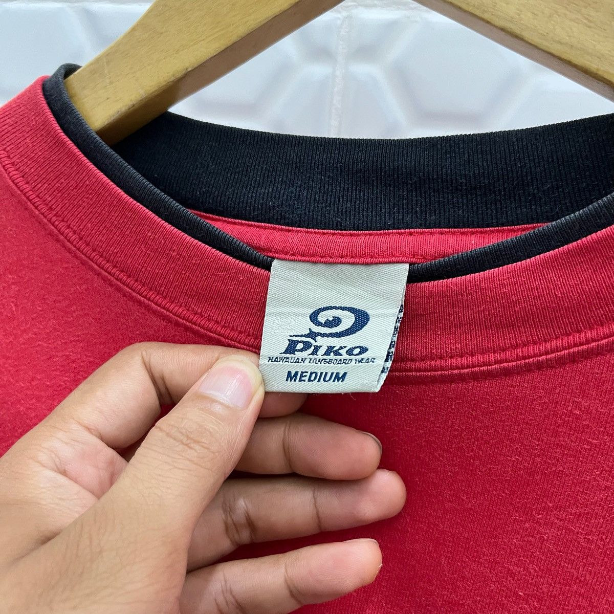 If Six Was Nine × Japanese Brand Japanese Piko Cross Double Layer Longsleeve Size US L / EU 52-54 / 3 - 7 Thumbnail