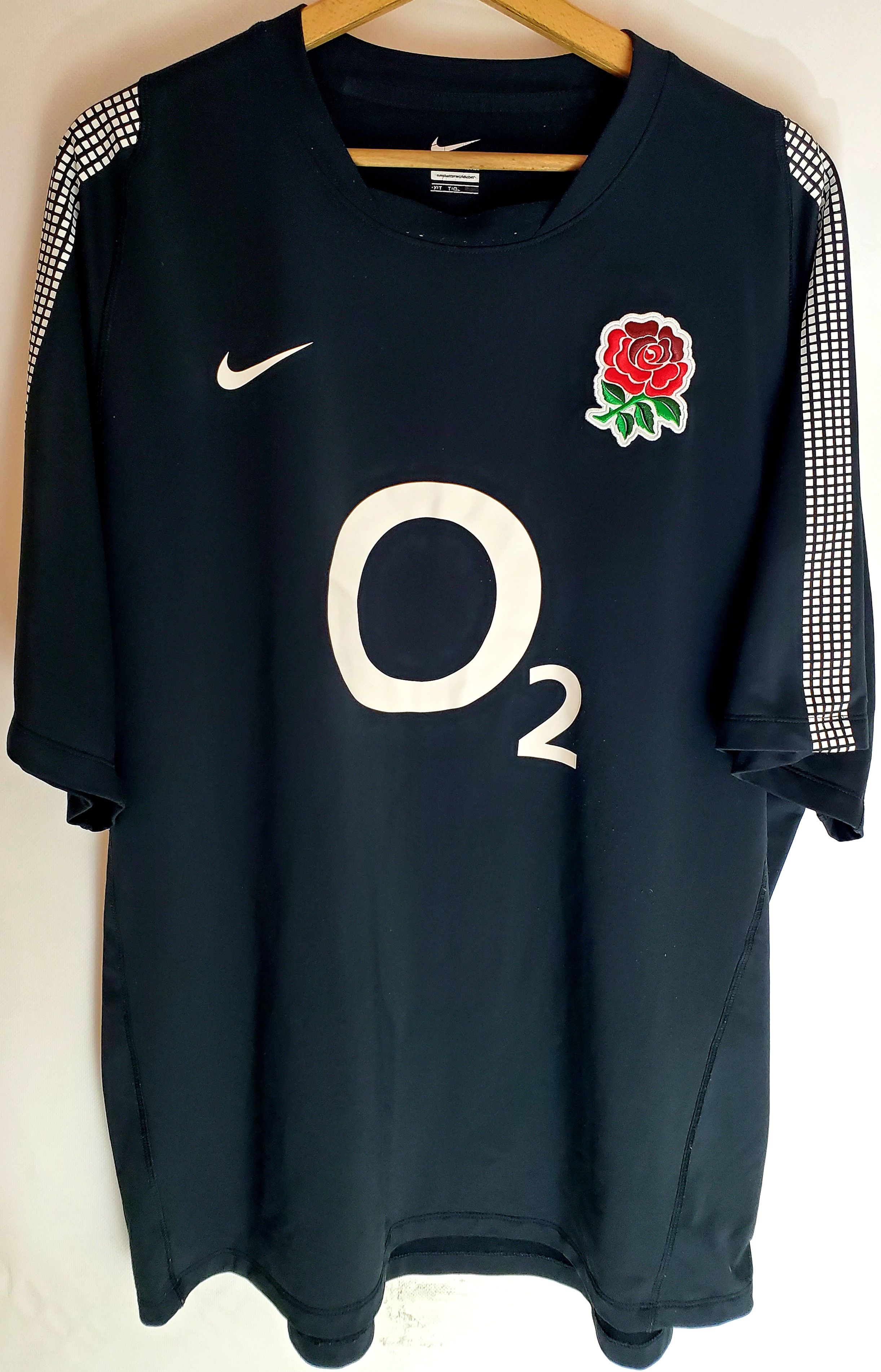 Canterbury of New Zealand Nike England Rugby Union Shirt O2 Jersey Player Issue XXL Size US XXL / EU 58 / 5 - 2 Thumbnail