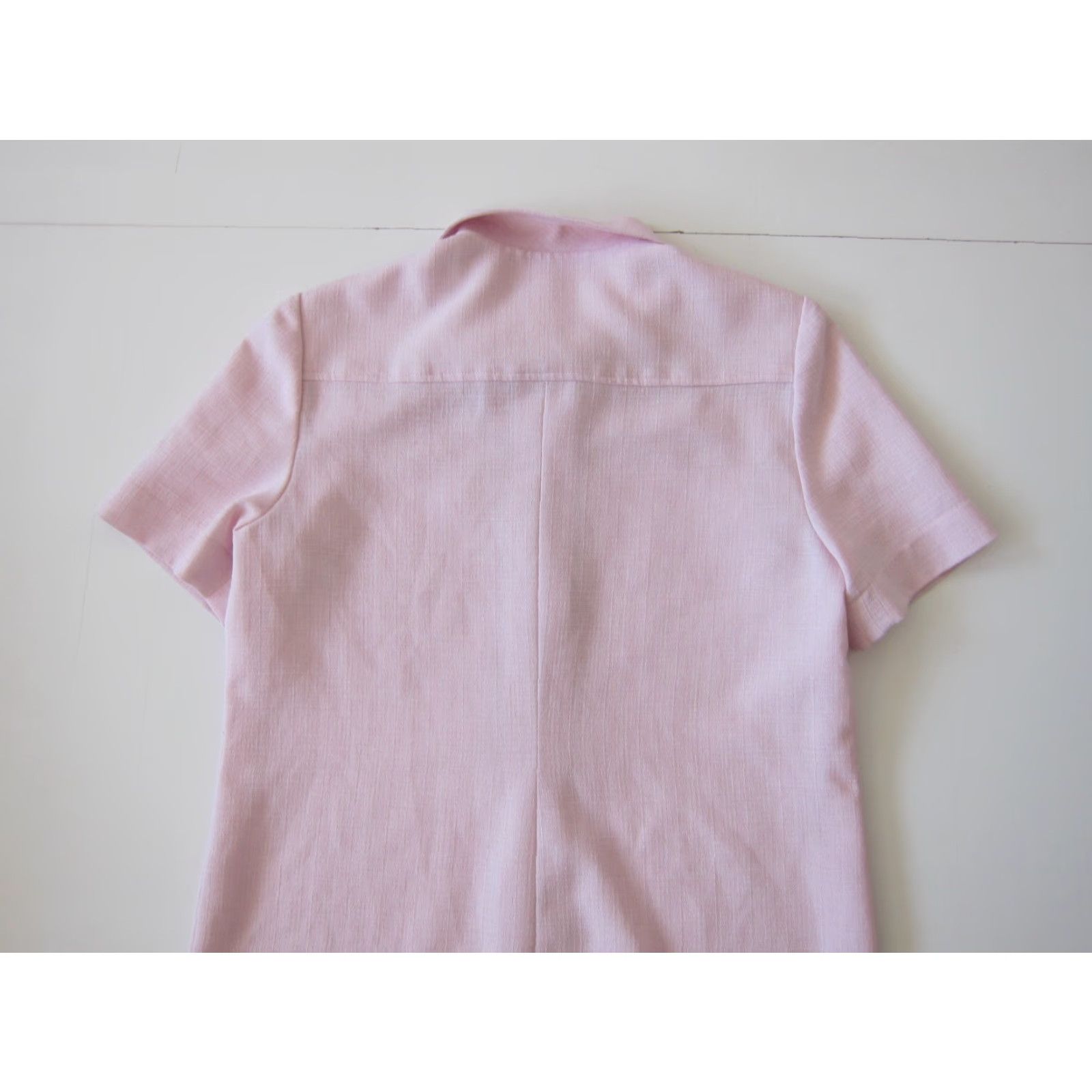 Vintage VINTAGE Henry Lee Draper's & Damon's Pink Collared Button Shift Shirt Dress 12 Size XL / US 12-14 / IT 48-50 - 6 Thumbnail