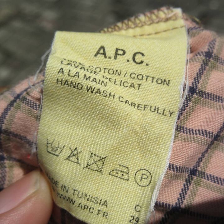 A.P.C. × Designer Vintage A.P.C 50s Sartorial Work Shirt In Plaid Tartan M Size US M / EU 48-50 / 2 - 7 Thumbnail