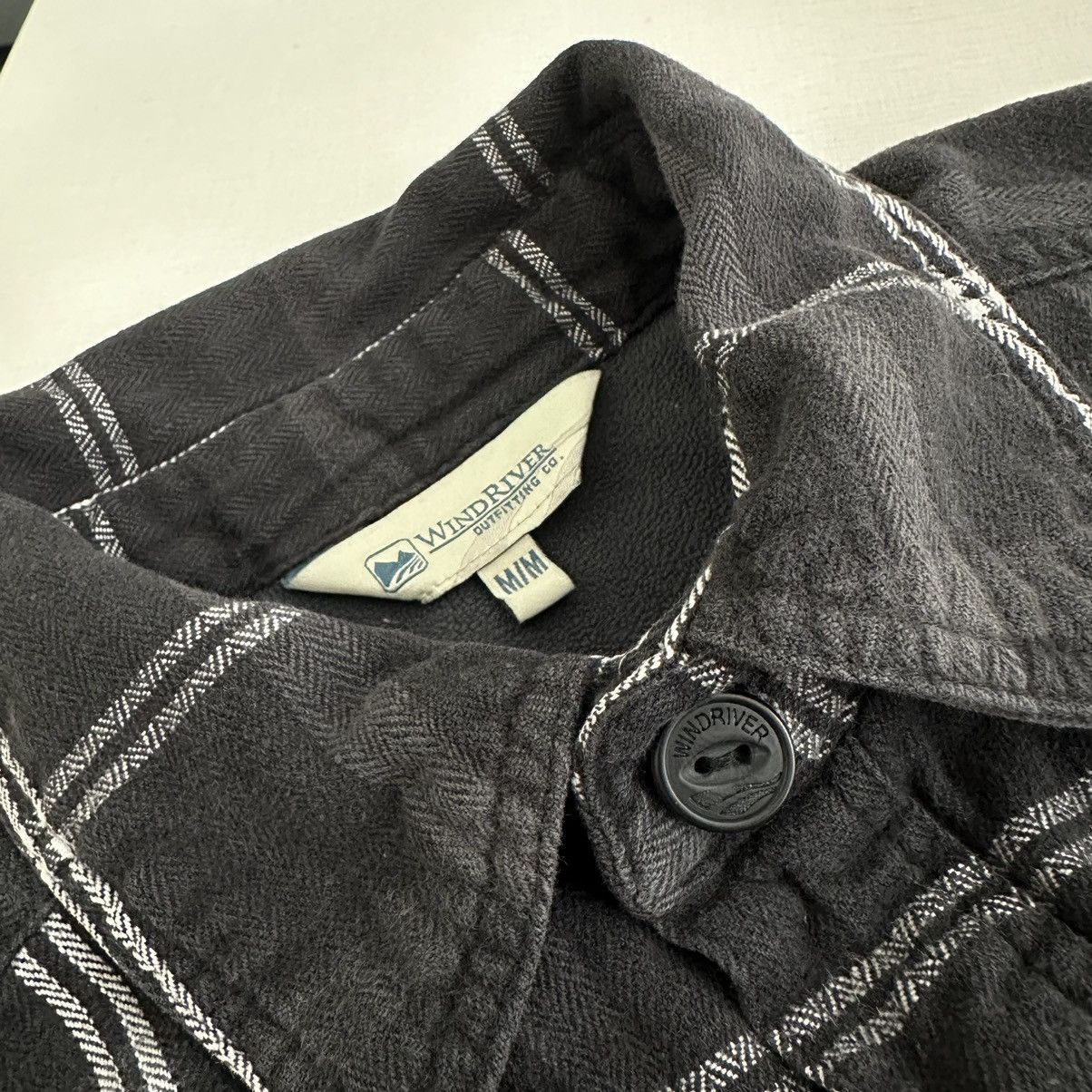 Vintage × Windriver WindRiver Lined Flannel M Black Plaid Jacket Size US M / EU 48-50 / 2 - 2 Thumbnail