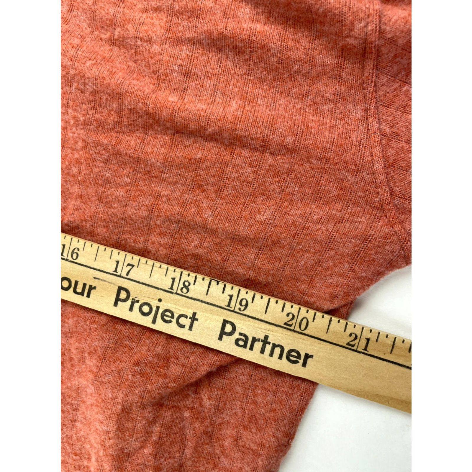 Vintage PST Project Social T Sweater Women's Large Rust Orange V-Neck Long Slv NWT Size L / US 10 / IT 46 - 5 Thumbnail