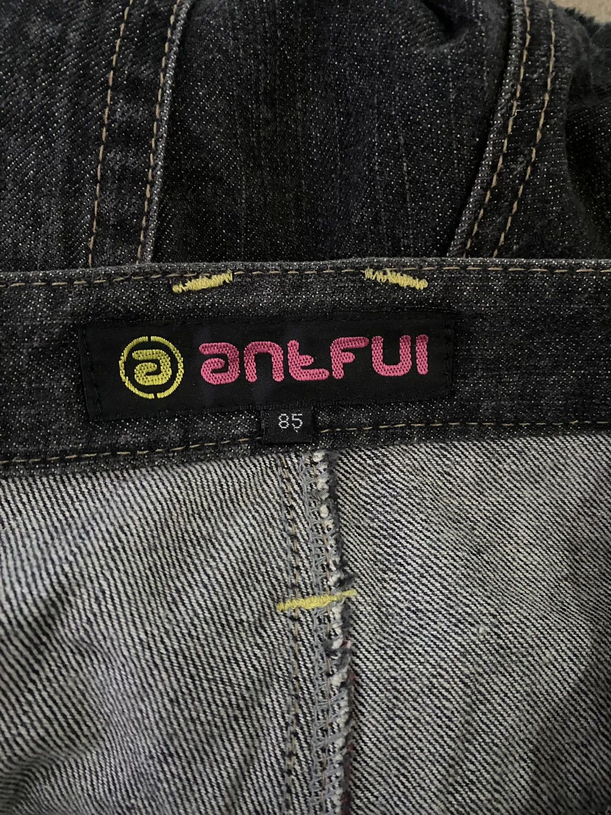 Japanese Brand 🔥RARE🔥🔥Vintage Antfui Painting Pocket Punk Design Style Size US 33 - 10 Thumbnail