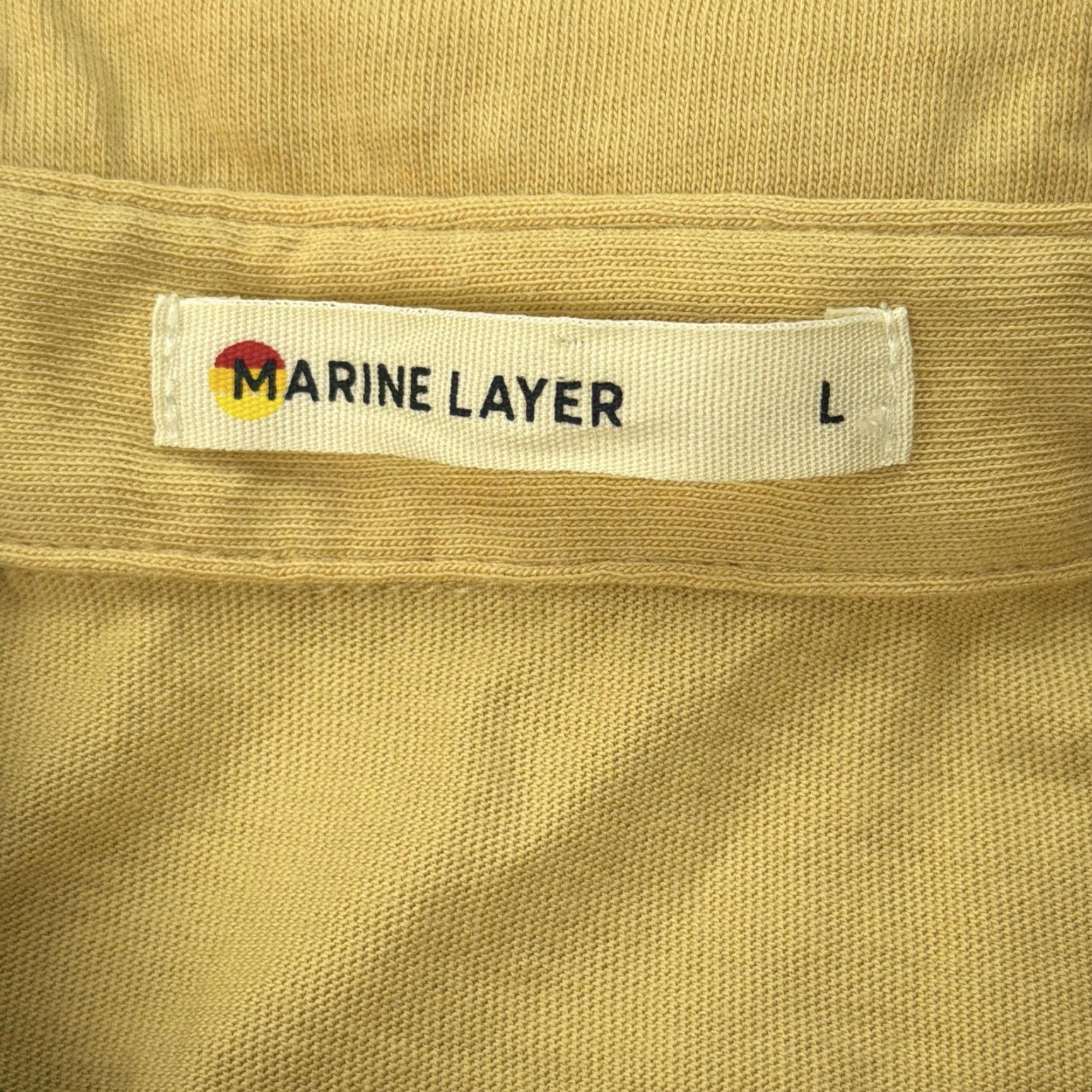 Marine Layer Marine Layer Polo Shirt Mens Large Preston Coastal Floral Stripe Tencel Tribal Size US L / EU 52-54 / 3 - 4 Thumbnail