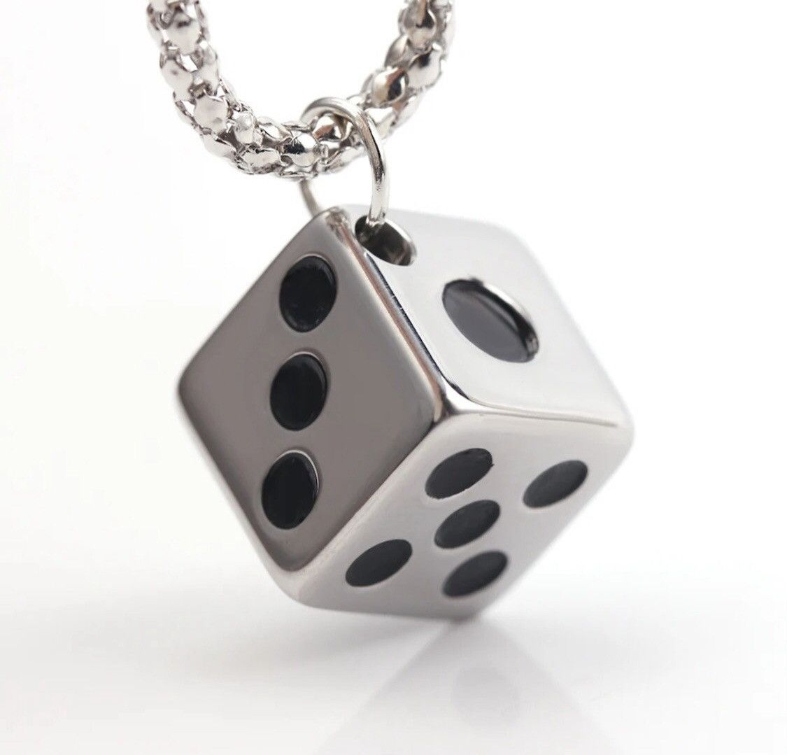 Jewelry Lucky Dice Pendants Chain Necklace Size ONE SIZE - 2 Thumbnail