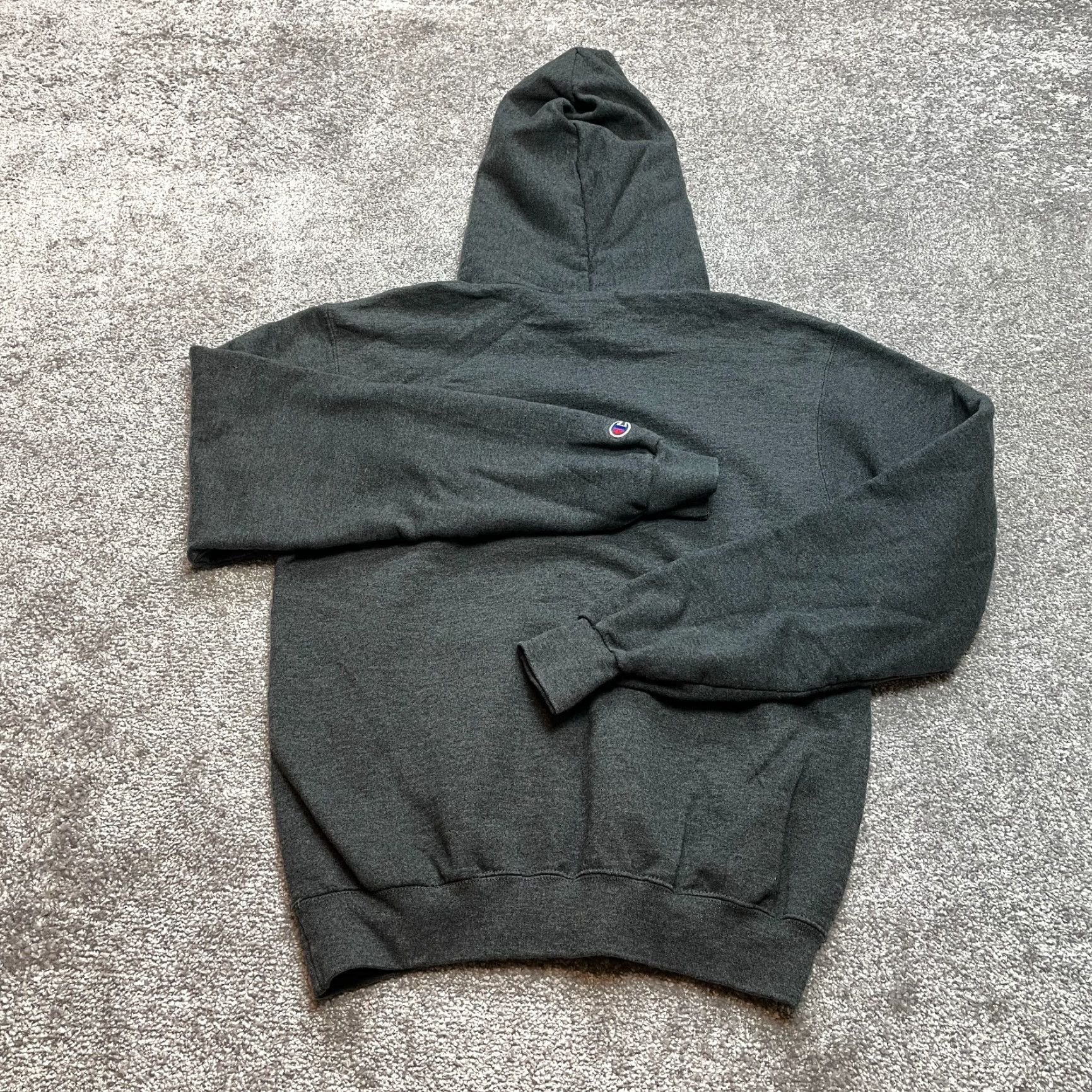 Champion Champion Hoodie Mens Small Gray Logo Pullover Sweatshirt Knit Size US S / EU 44-46 / 1 - 8 Thumbnail