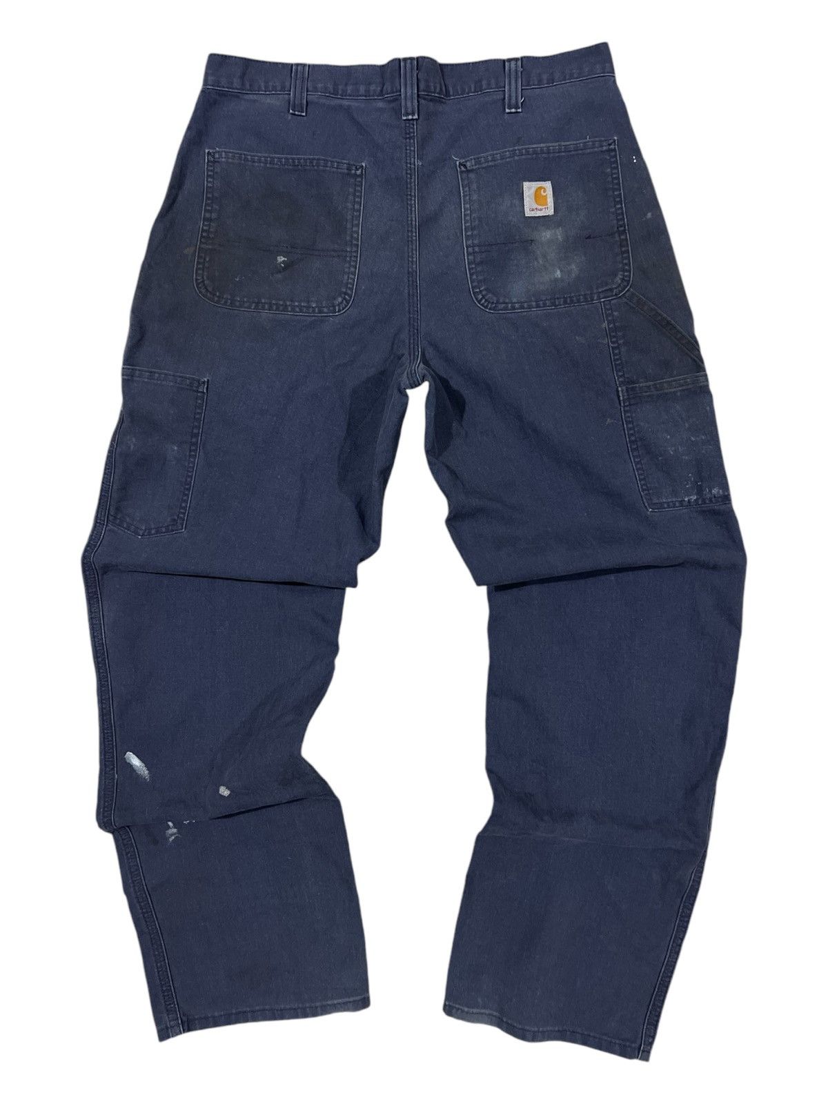 Carhartt × Vintage Y2K Carhartt Duck Canvas Painter Double Knee Distress Jeans Size US 34 / EU 50 - 1 Thumbnail