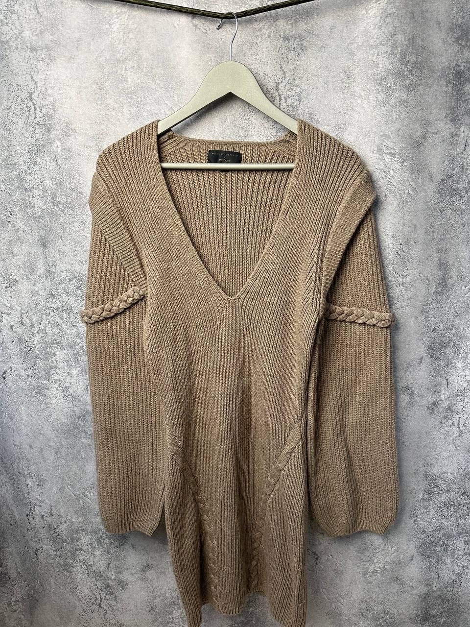 REVOLVE Michael Costello x Revolve Knit Sweater Dress Braided Detail Size XL / US 12-14 / IT 48-50 - 3 Thumbnail