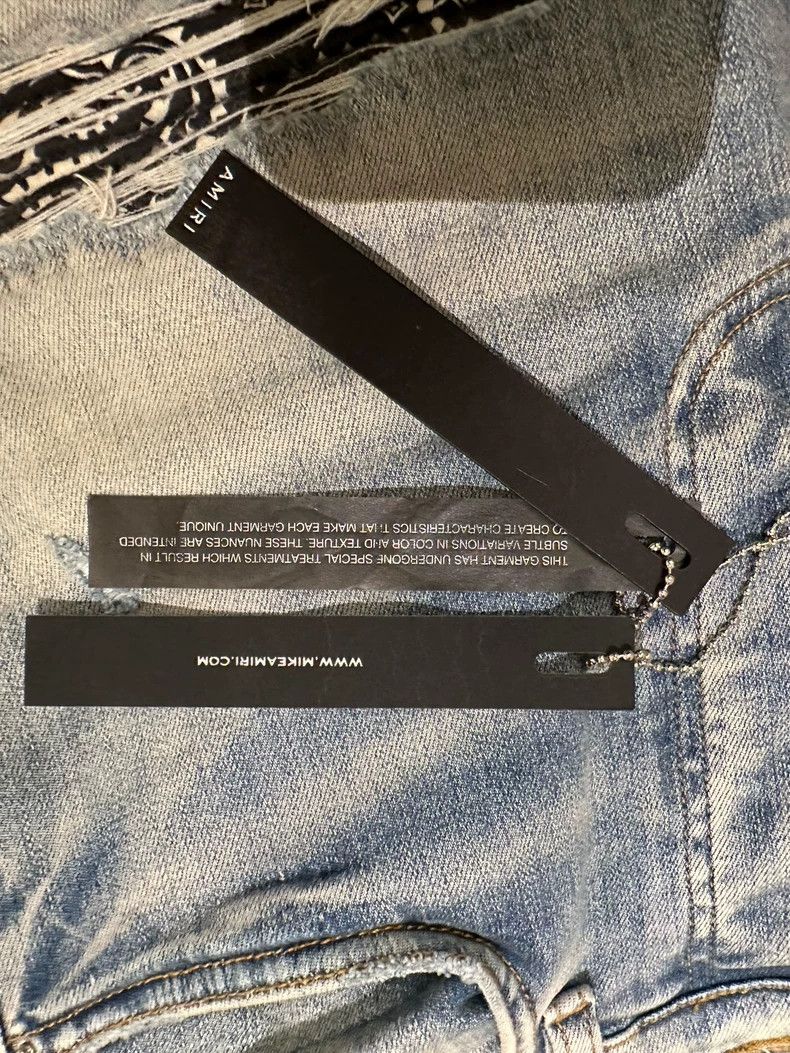 Amiri Amiri 22 Patchwork Blue Denim Jeans Size US 31 - 8 Thumbnail