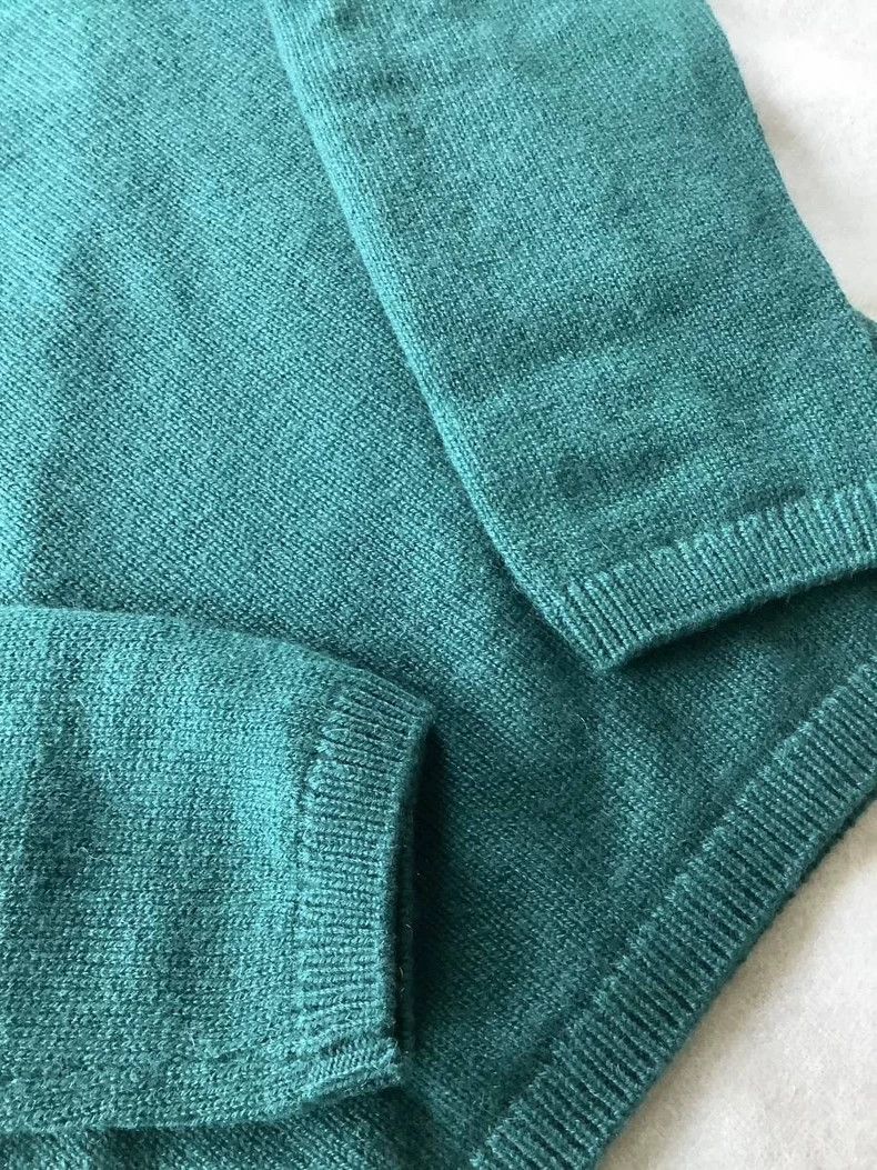 Loro Piana LORO PIANA 100% cashmere round neck sweater deep lake gree Size XS / US 0-2 / IT 36-38 - 6 Thumbnail