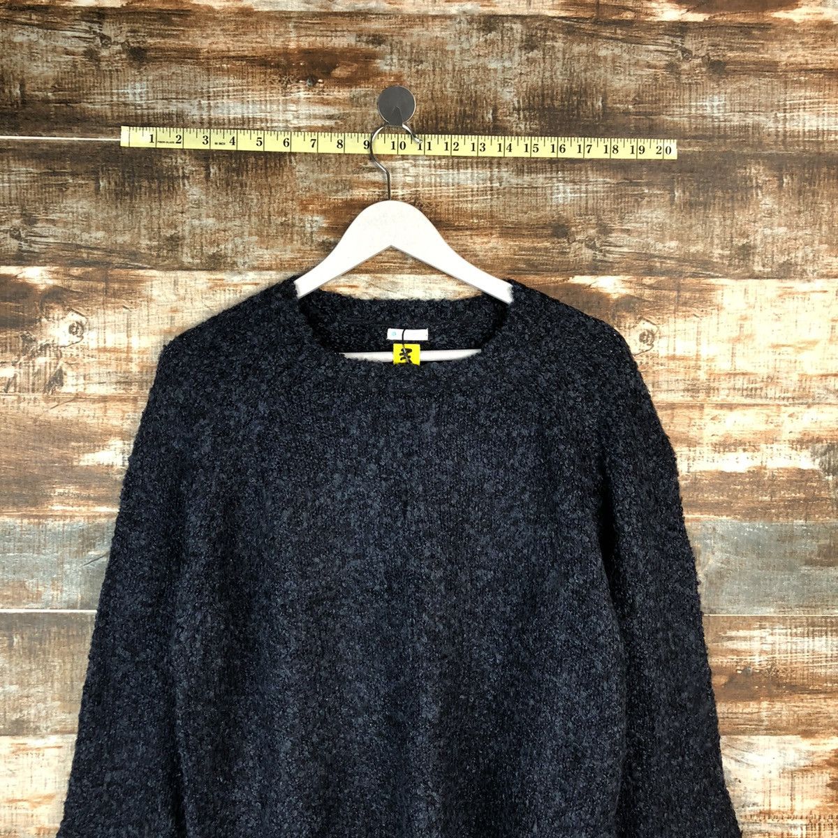 Homespun Knitwear × Japanese Brand Per Sodea Dark Blue Knitwear #A1736 Size L / US 10 / IT 46 - 2 Thumbnail