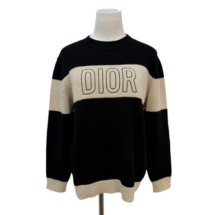 Dior Dior Colorblock Logo Knit Sweater Size S Size S / US 4 / IT 40 - 1 Thumbnail