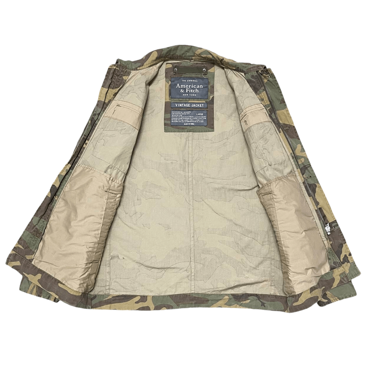 Abercrombie & Fitch Vintage American & Fitch New York Camo Jacket Size US L / EU 52-54 / 3 - 8 Thumbnail