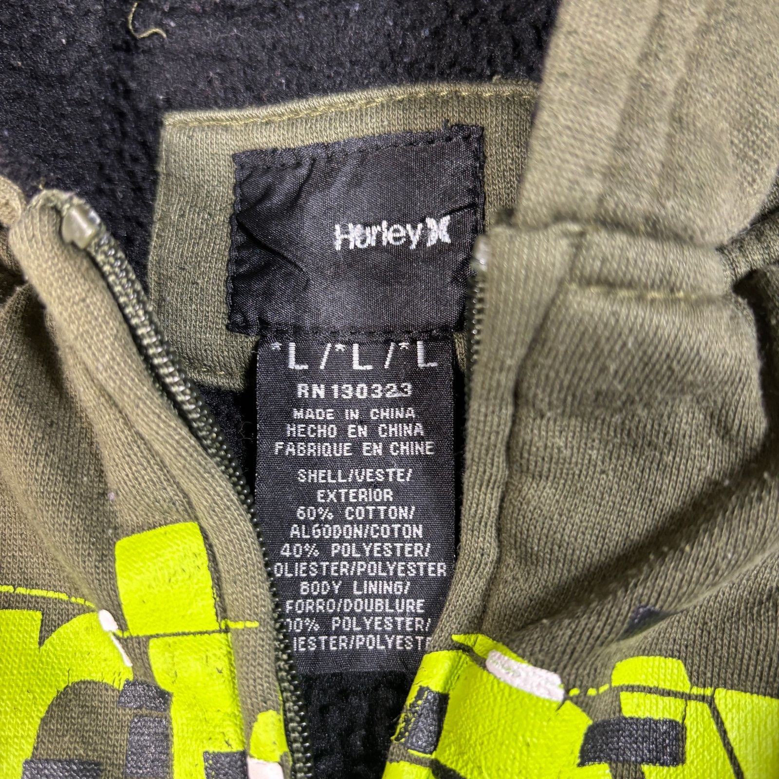 Hurley vintage y2k 2000s Hurley sherpa lined zip up hoodie Large Size US L / EU 52-54 / 3 - 4 Thumbnail