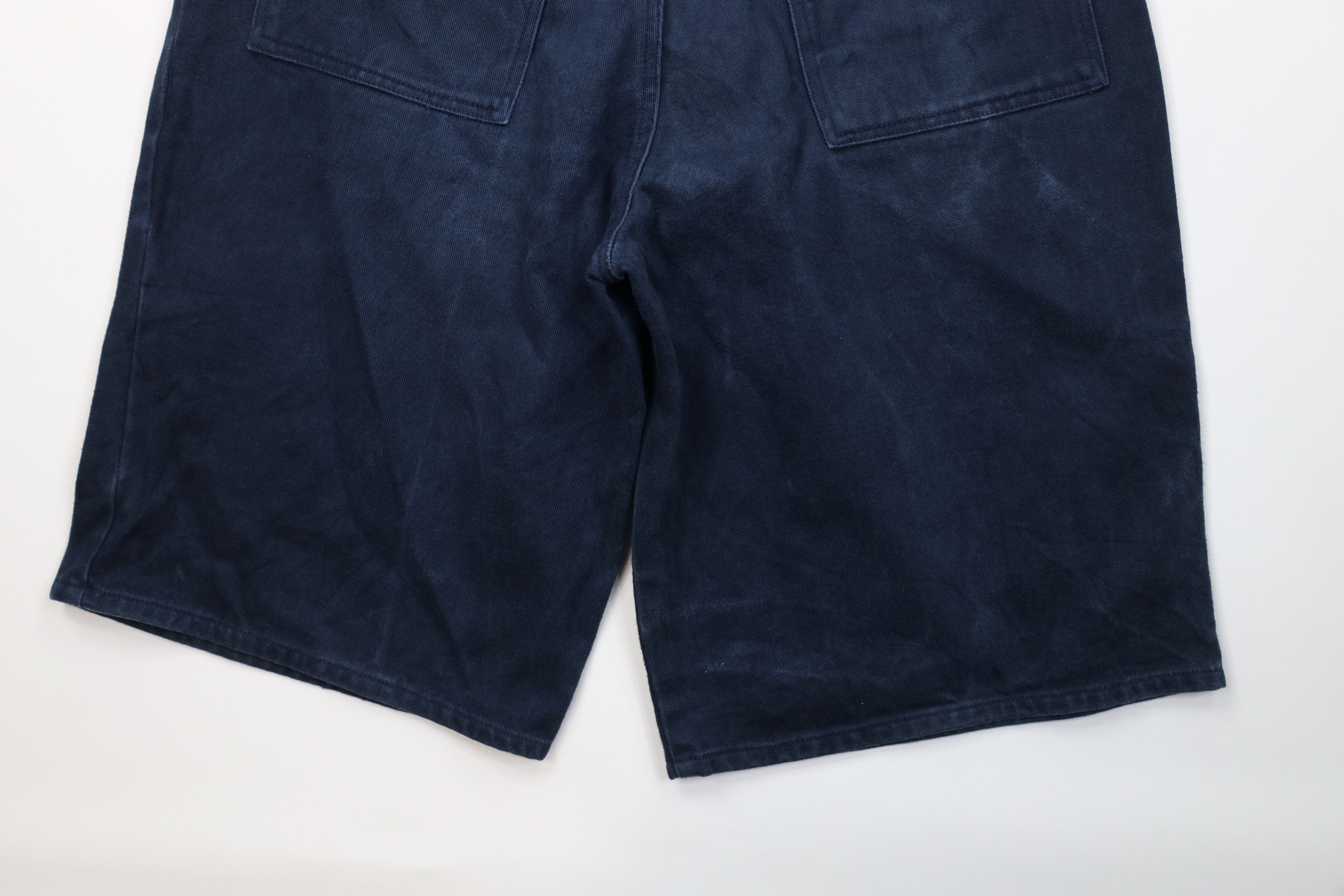 Vintage Vintage 90s Streetwear Pocket Skateboard Denim Shorts Blue Size US 32 / EU 48 - 12 Thumbnail