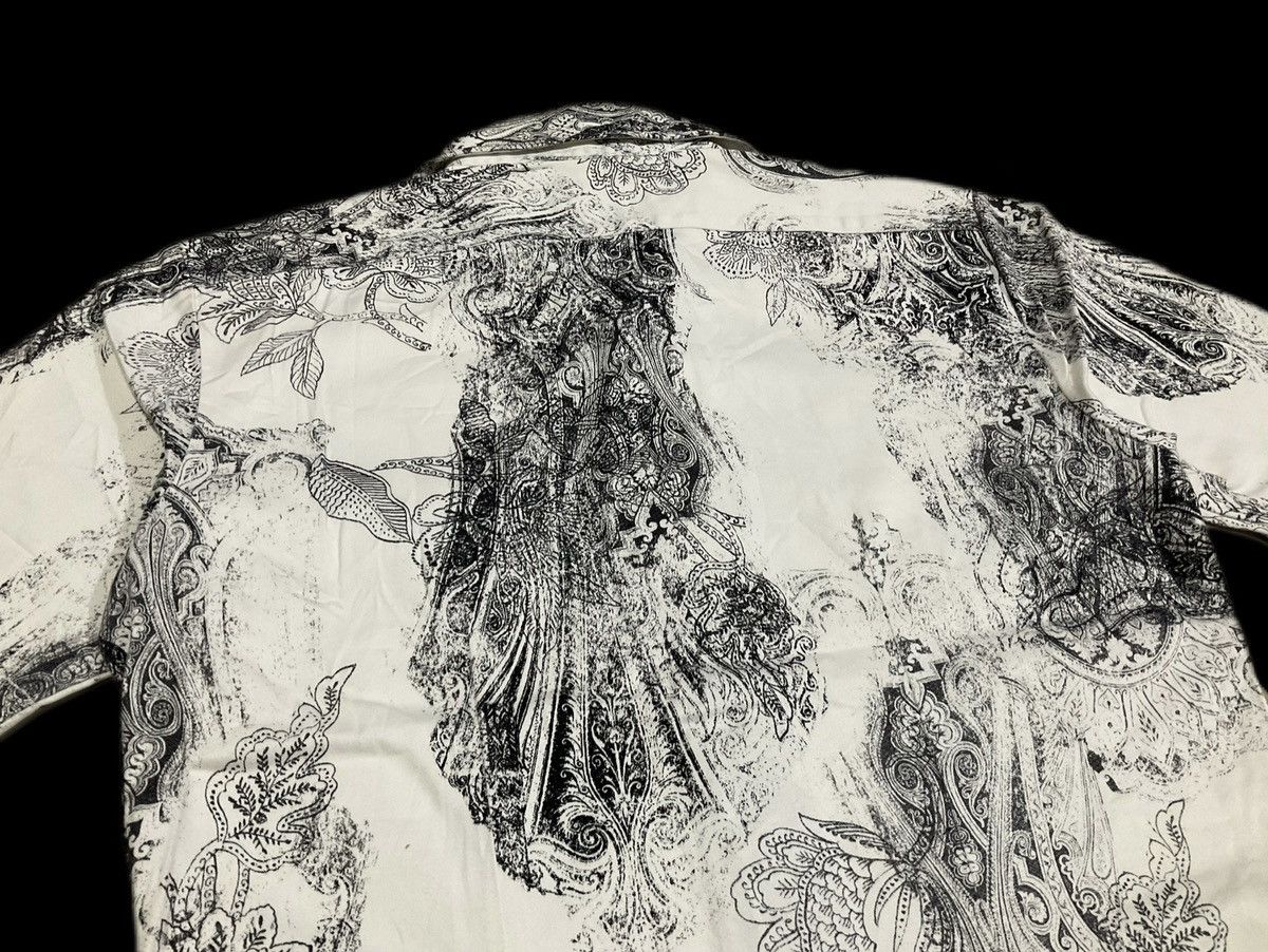 If Six Was Nine × Japanese Brand × Tornado Mart 🔥Sick Y2K Tornado Mart Shirt Psychedelic Paisley Size US L / EU 52-54 / 3 - 8 Thumbnail