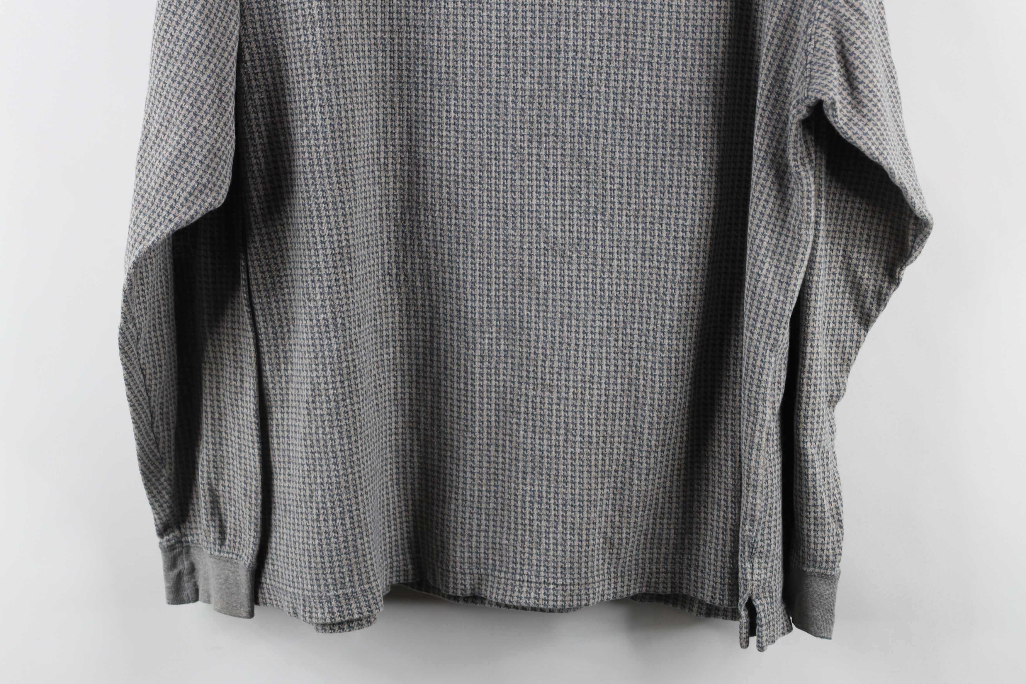 Vintage Vintage 90s Streetwear Houndstooth Long Sleeve Rugby Polo Size US M / EU 48-50 / 2 - 13 Thumbnail