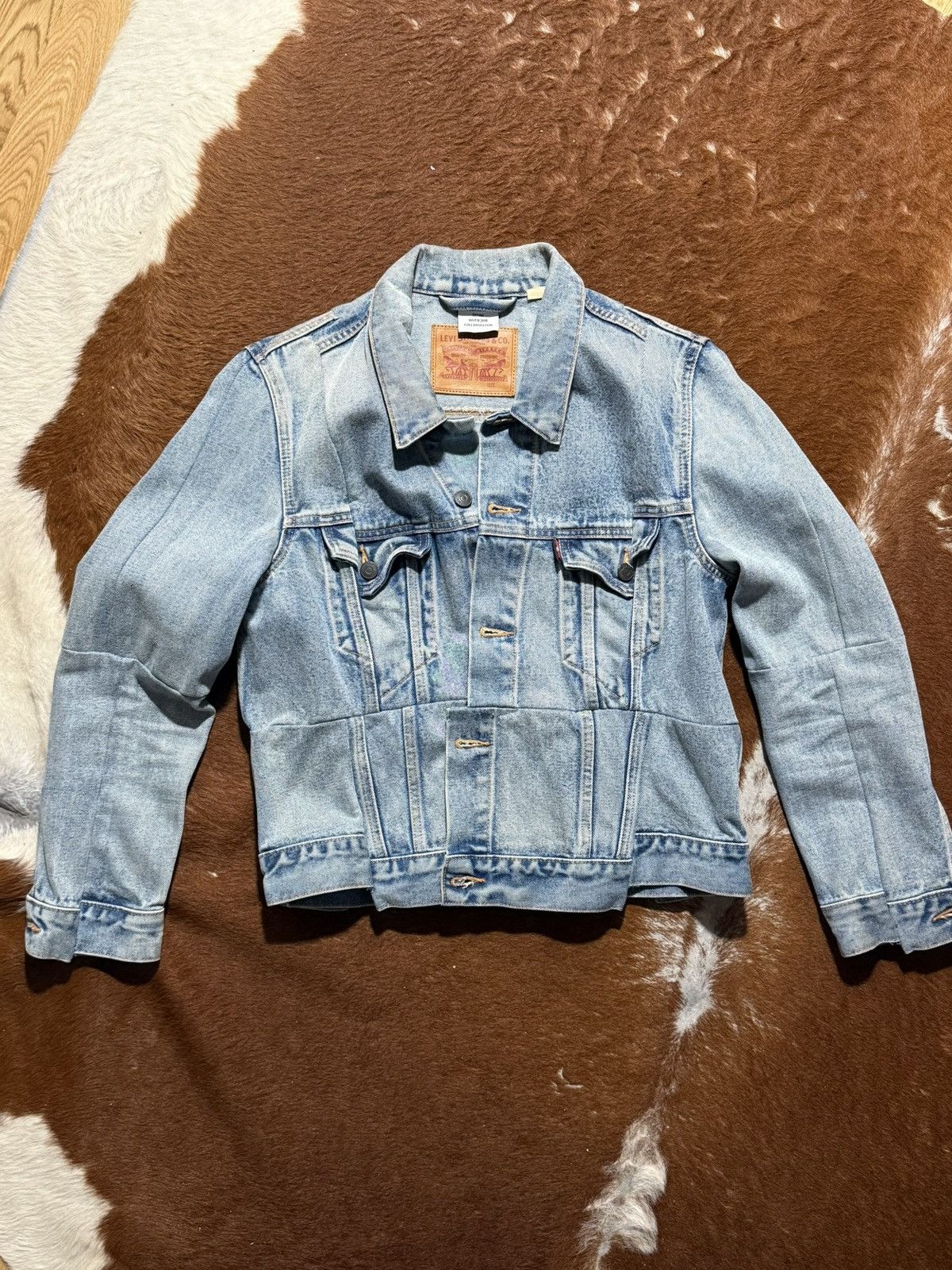 Vetements AW18 Levis reconstructed trucker jacket blue