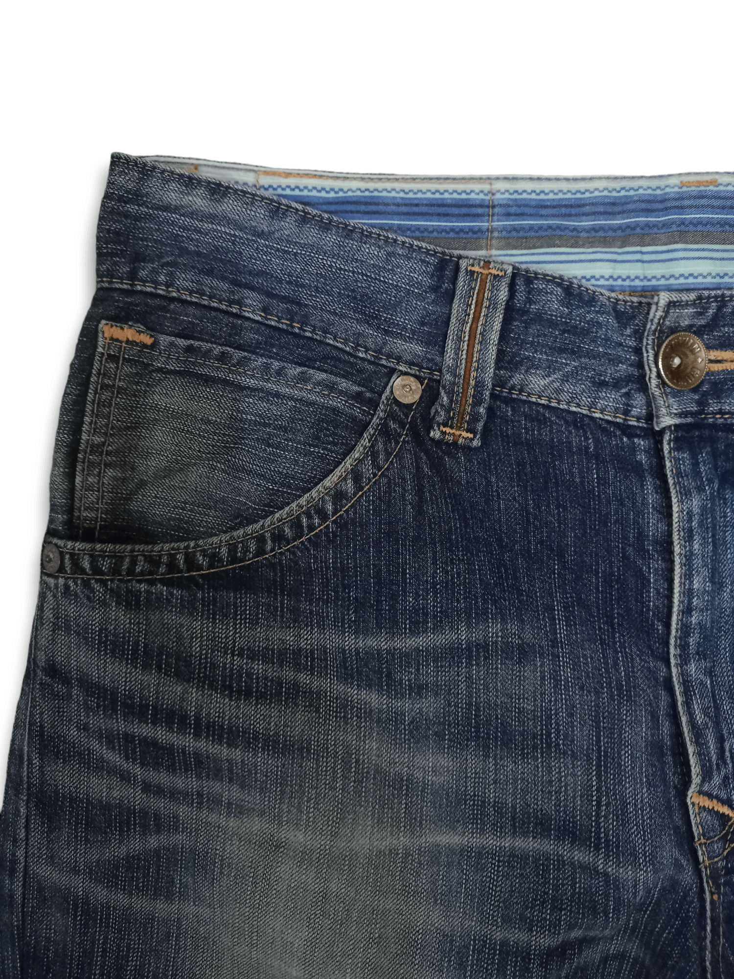 Edwin Exclusive Vintage Edwin XV Mud Wash Distressed Baggy Jeans Size US 34 / EU 50 - 4 Thumbnail