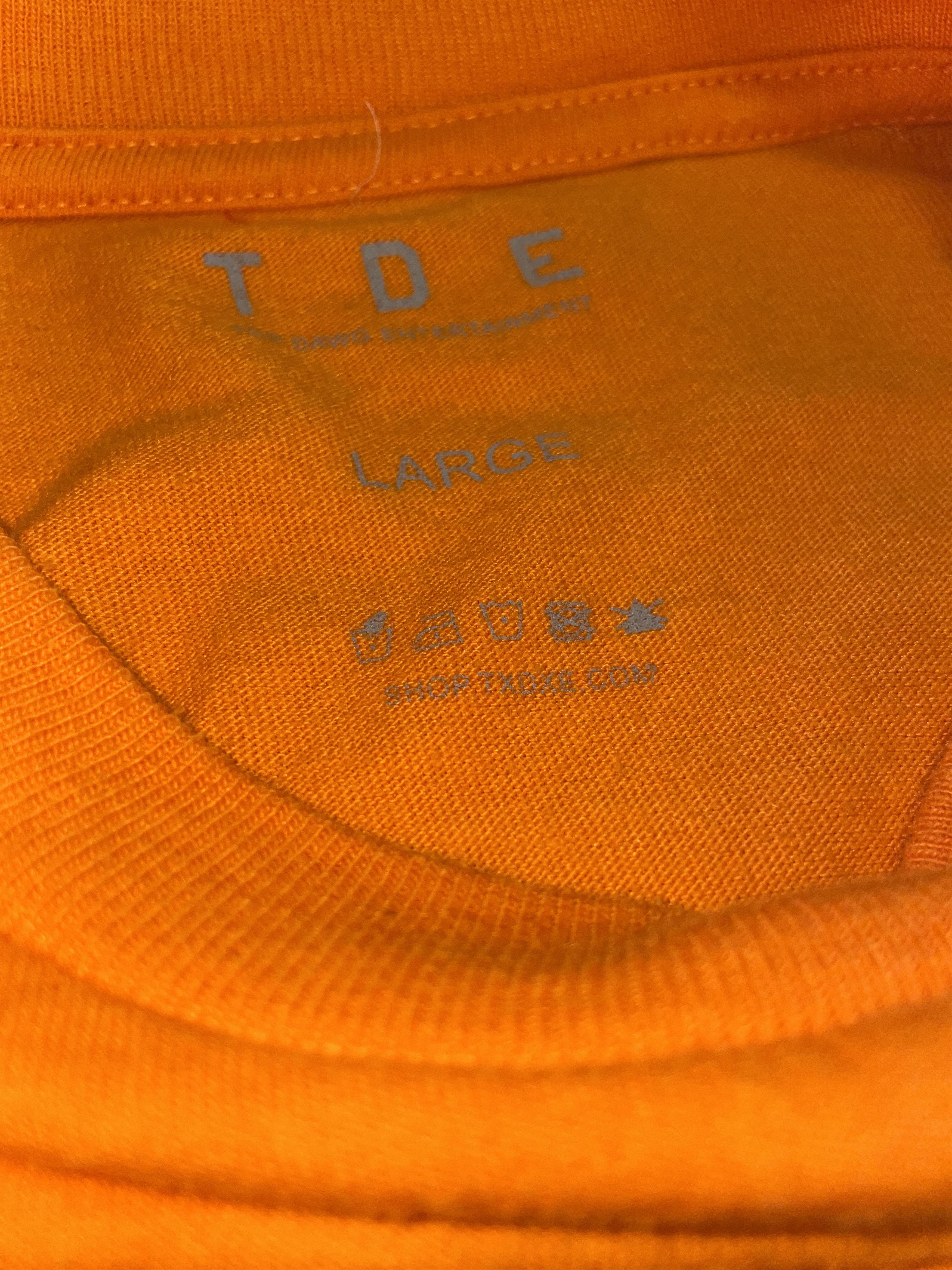 Gildan SchoolBoy Q Champions Tour TDE Orange Long Sleeve Merch Size US L / EU 52-54 / 3 - 3 Thumbnail