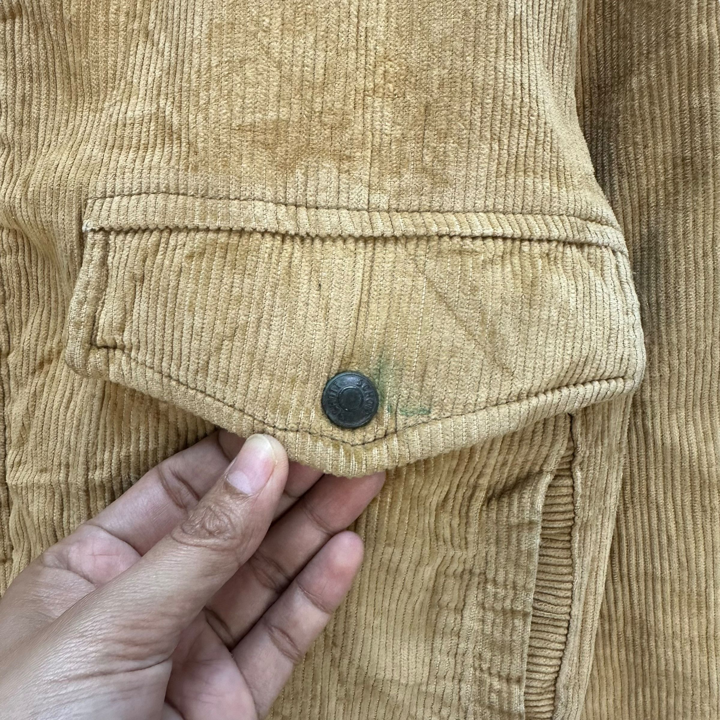 Schott 80's Schott NYC A2 Type Shearling Corduroy Jacket #A14-0357 Size US M / EU 48-50 / 2 - 7 Thumbnail