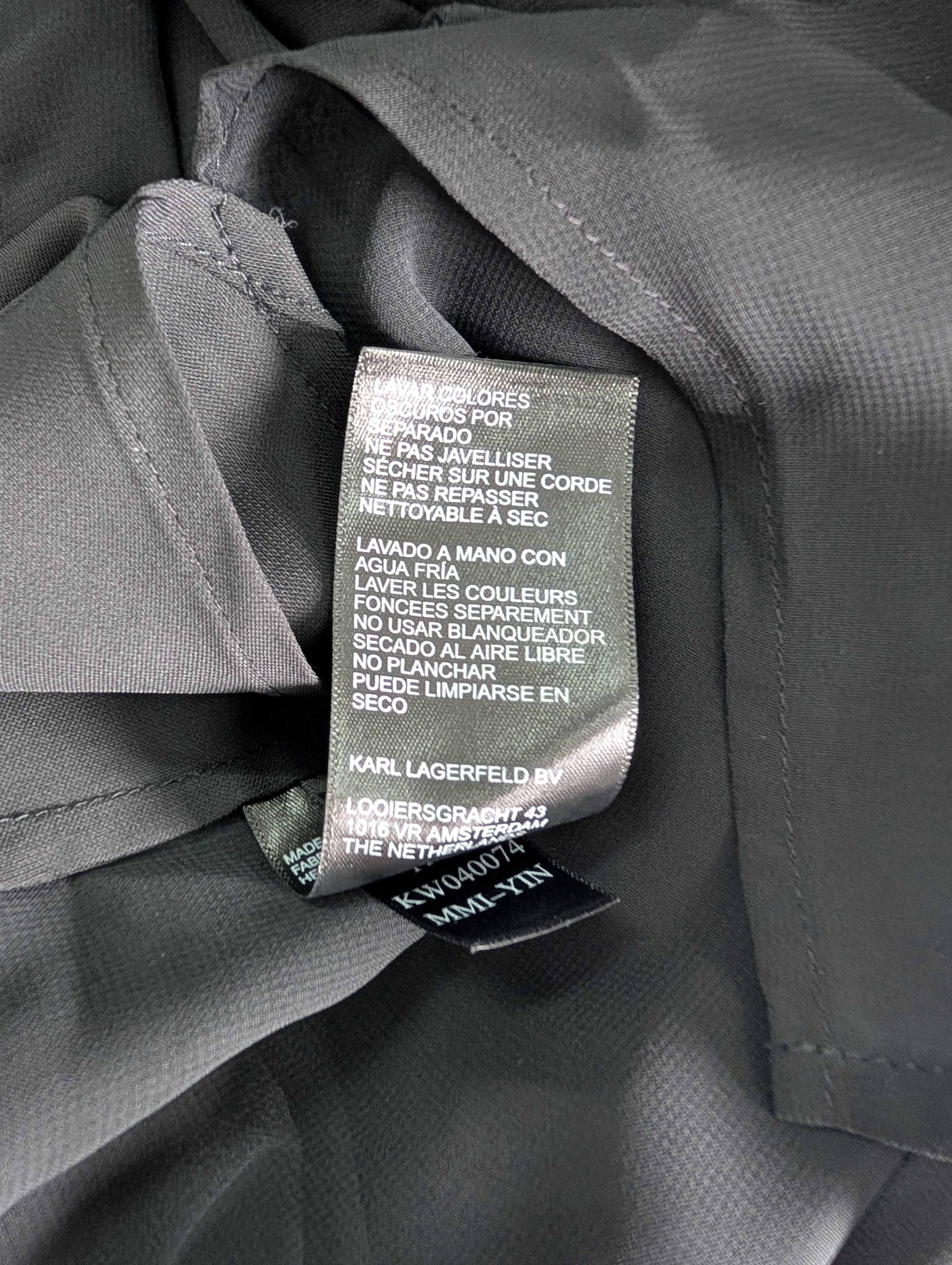 Karl Lagerfeld Karl Lagerfeld Black Sleeveless See-Through Shirt Size XS / US 0-2 / IT 36-38 - 6 Thumbnail